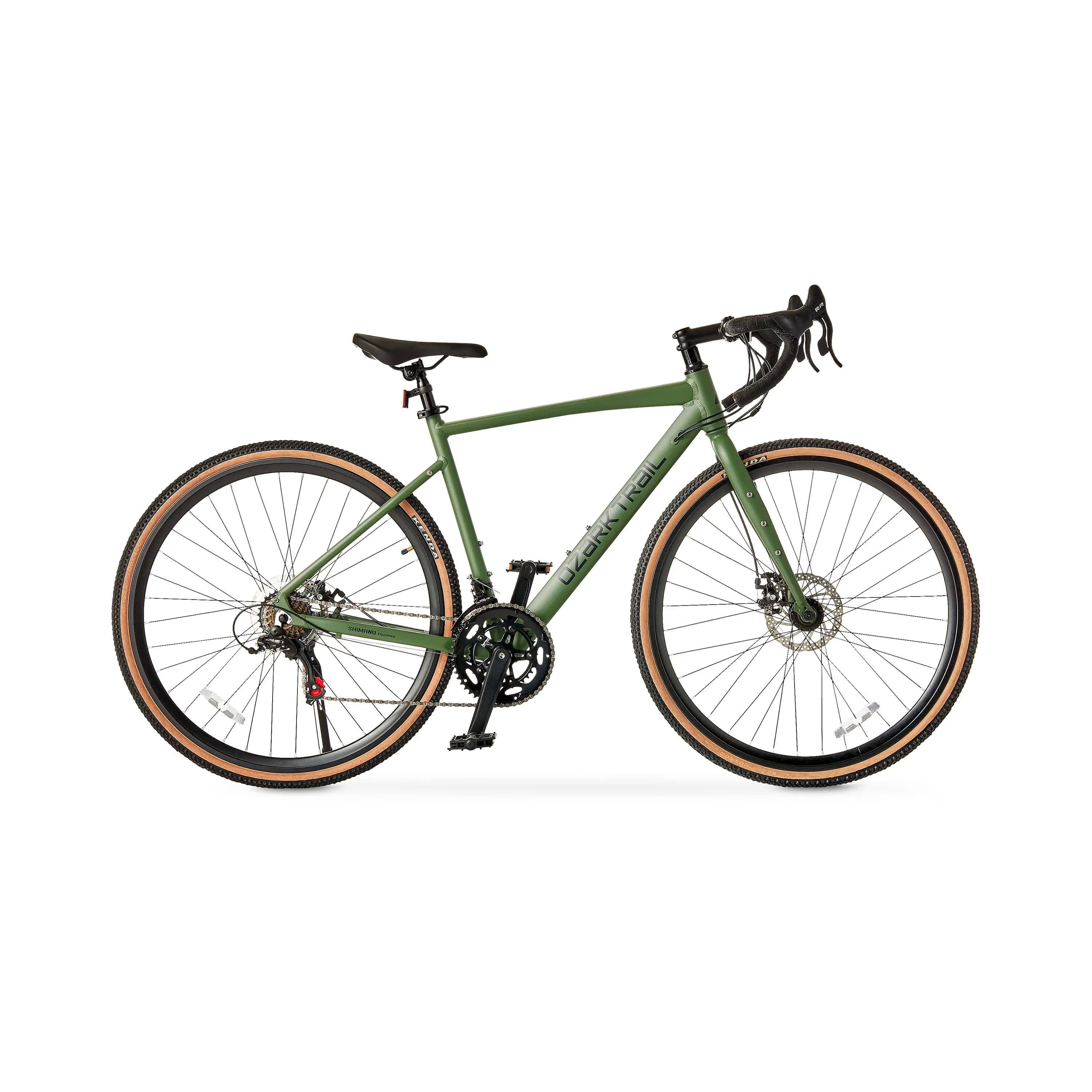Versatile Road Bike with Lightweight, Fits Riders 5'1", 700C G.1 Explorer Drop Bar Gravel - Green Model EDA93A