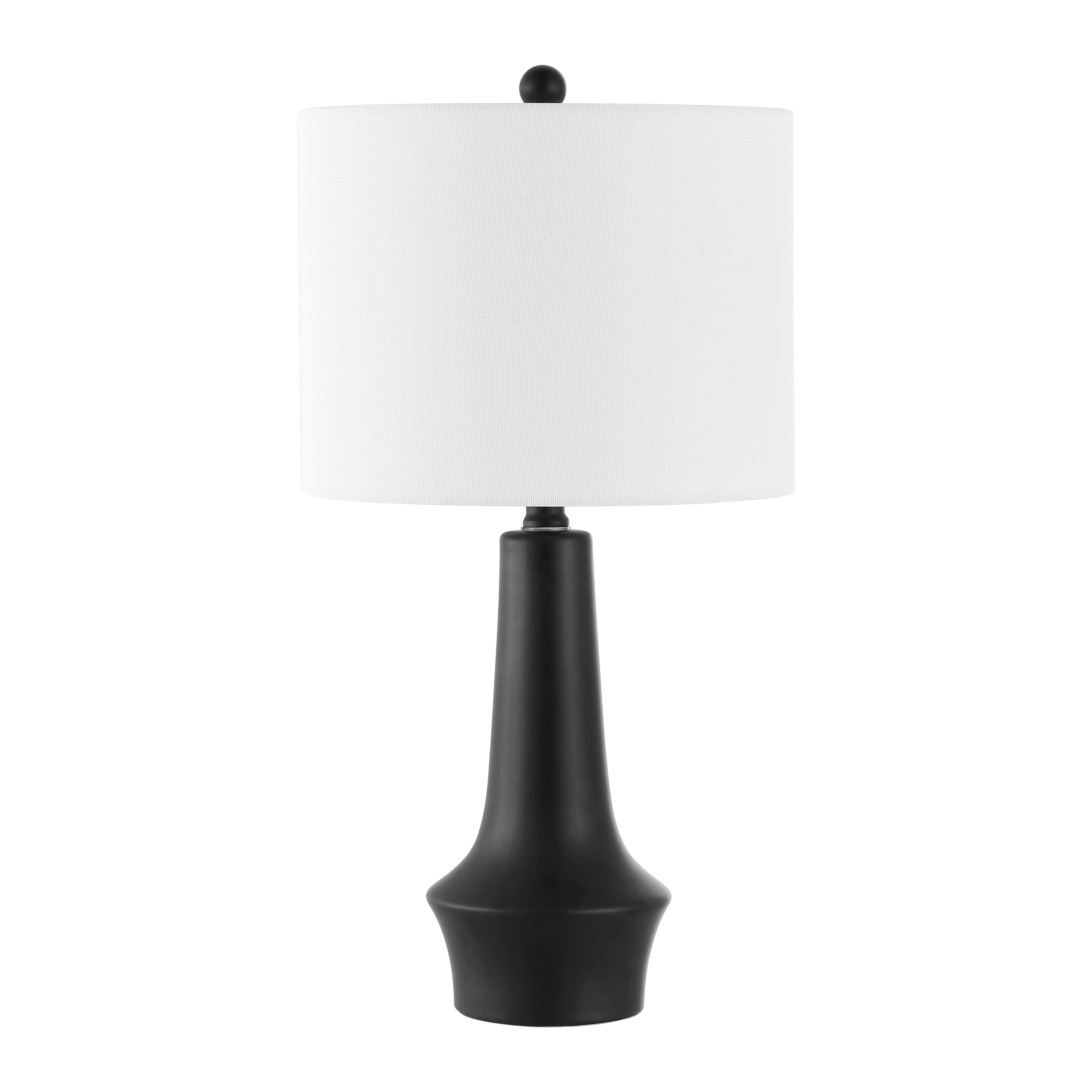 Table Lamp Quality with LED, Modern, Solyn 22 in. Modern Black Ceramic - Ceramic Black Model 3DFFB6