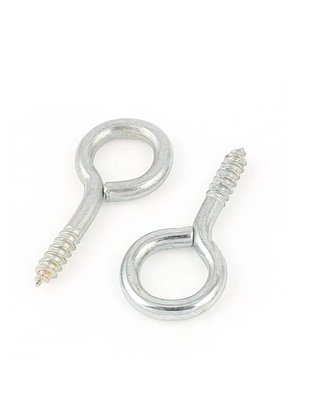 Stylish Fastener with Reusable, Thread Diameter: 2.5mm / 0.1" - Metal Silver Tone Model 3FD38B
