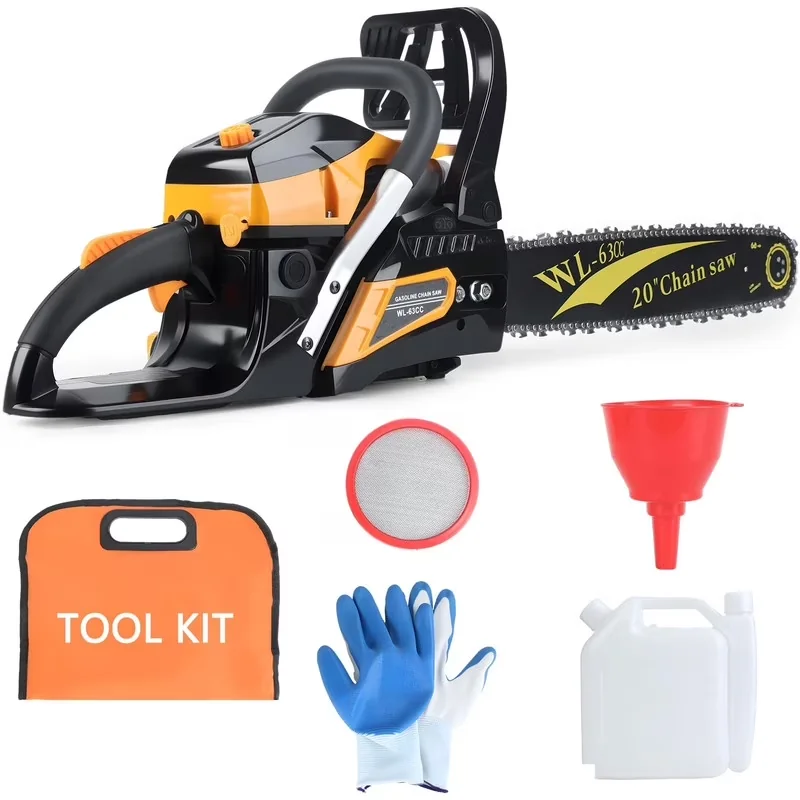 Chainsaw Versatile with Anti-Vibration, Automatic Chain Oiler - 20Inch 63Cc 2.8Kw Model 9AB701