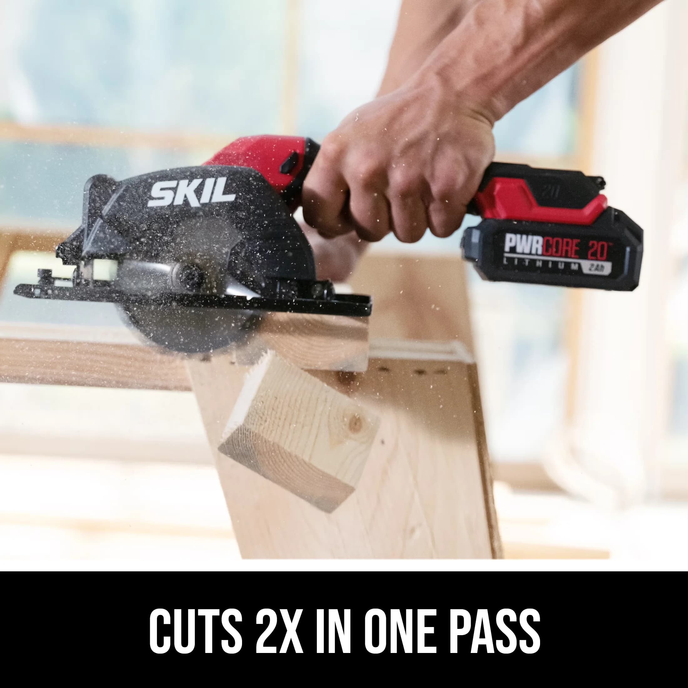 Sleek Power Saw with Battery, 20V - Durable Build Model E46E26