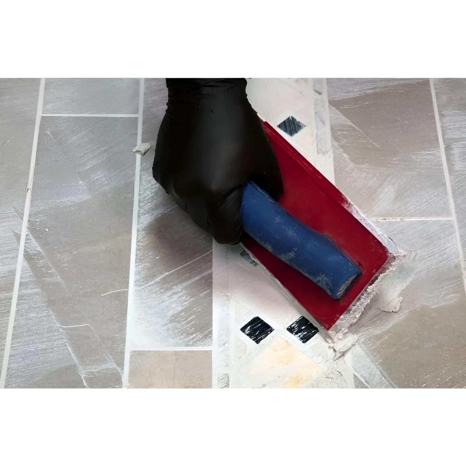 Durable Grey Vinyl Flooring Vinyl Plank Flooring with Stain Resistant, Sub Brand: SimpleGrout - Off-White Quart Model 10F53D
