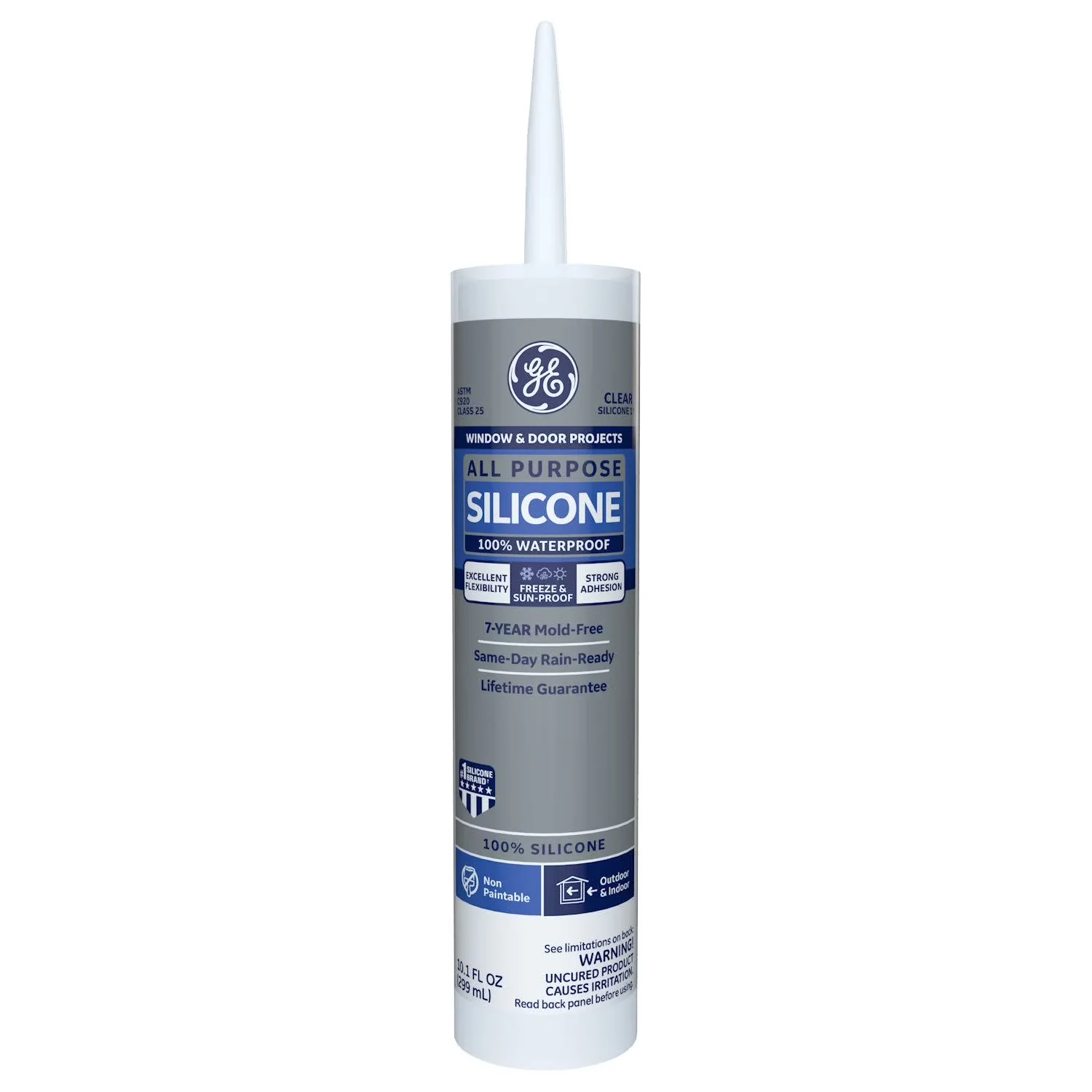 Building Material Quality with 10.1 Oz, 100% silicone - Clear EA - Essential Collection Model 1E25E5
