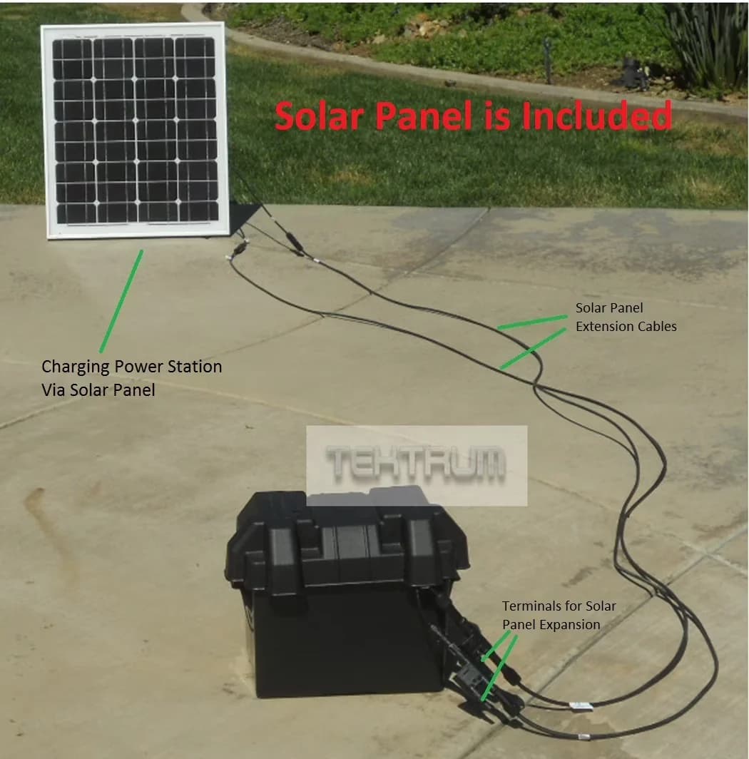 Generator Essential with 1000W, Hurricane Recovery, Silent Gas Free With 420Wh/35Ah Battery - Black, Black 100W Solar Model BA4517