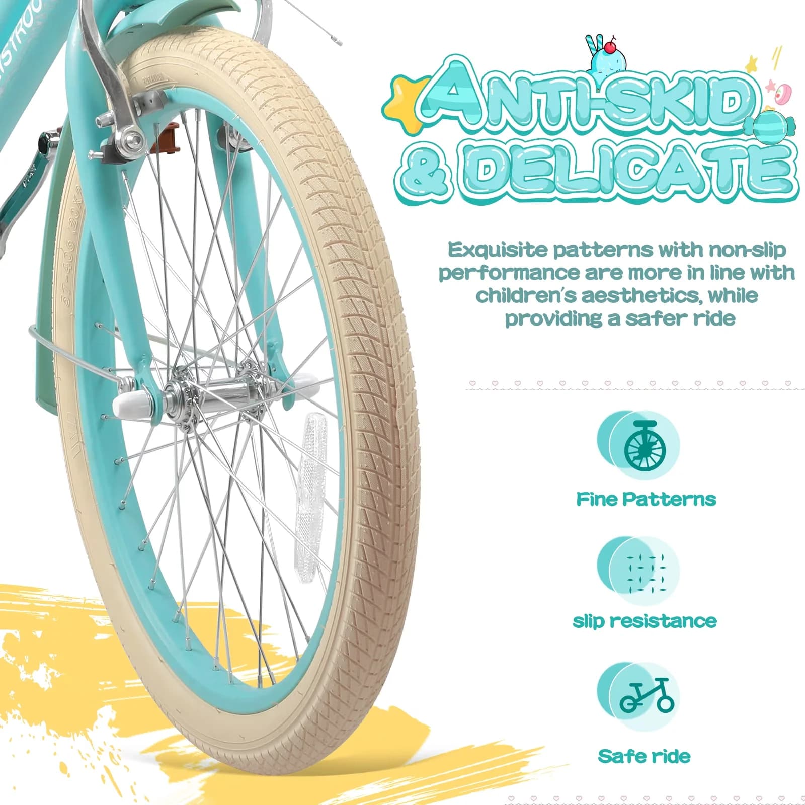 Quality Cruiser Bike with Adjustable Seat, Adjustable Seat Height: Yes. - Green Model 0D1BF1