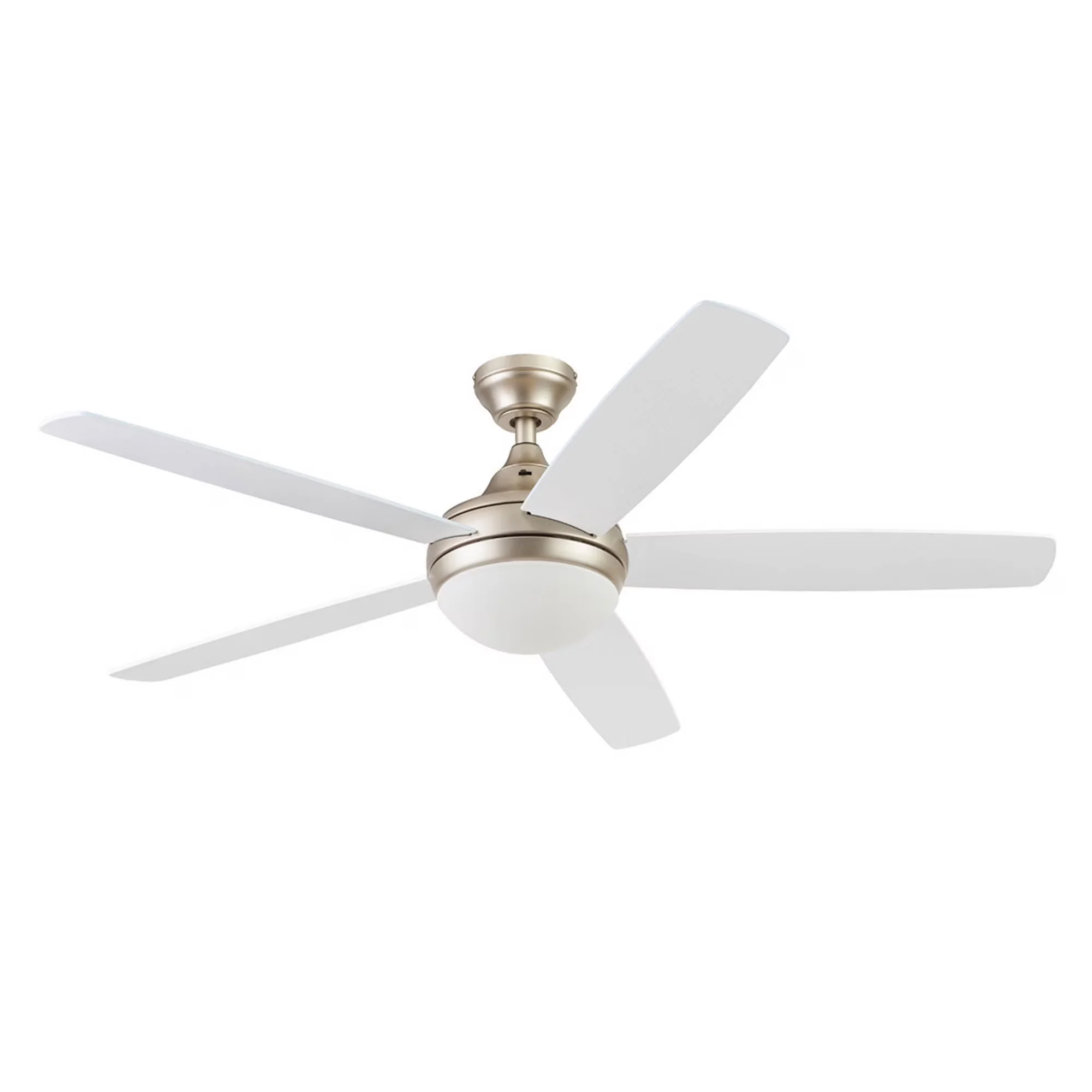 Ceiling Fan Versatile with LED, Energy Efficient, Glam - Gold Glass Ashby Model D6A9AA