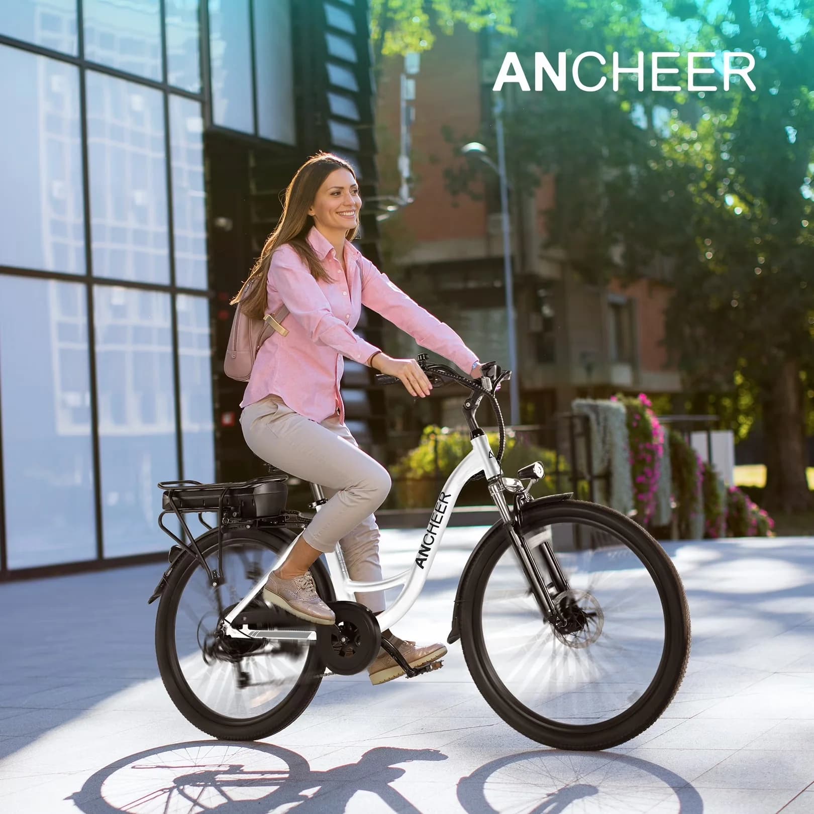 Electric Bike Innovative with 500W, 48V, Lightweight - White - Standard Series Model FBB04B