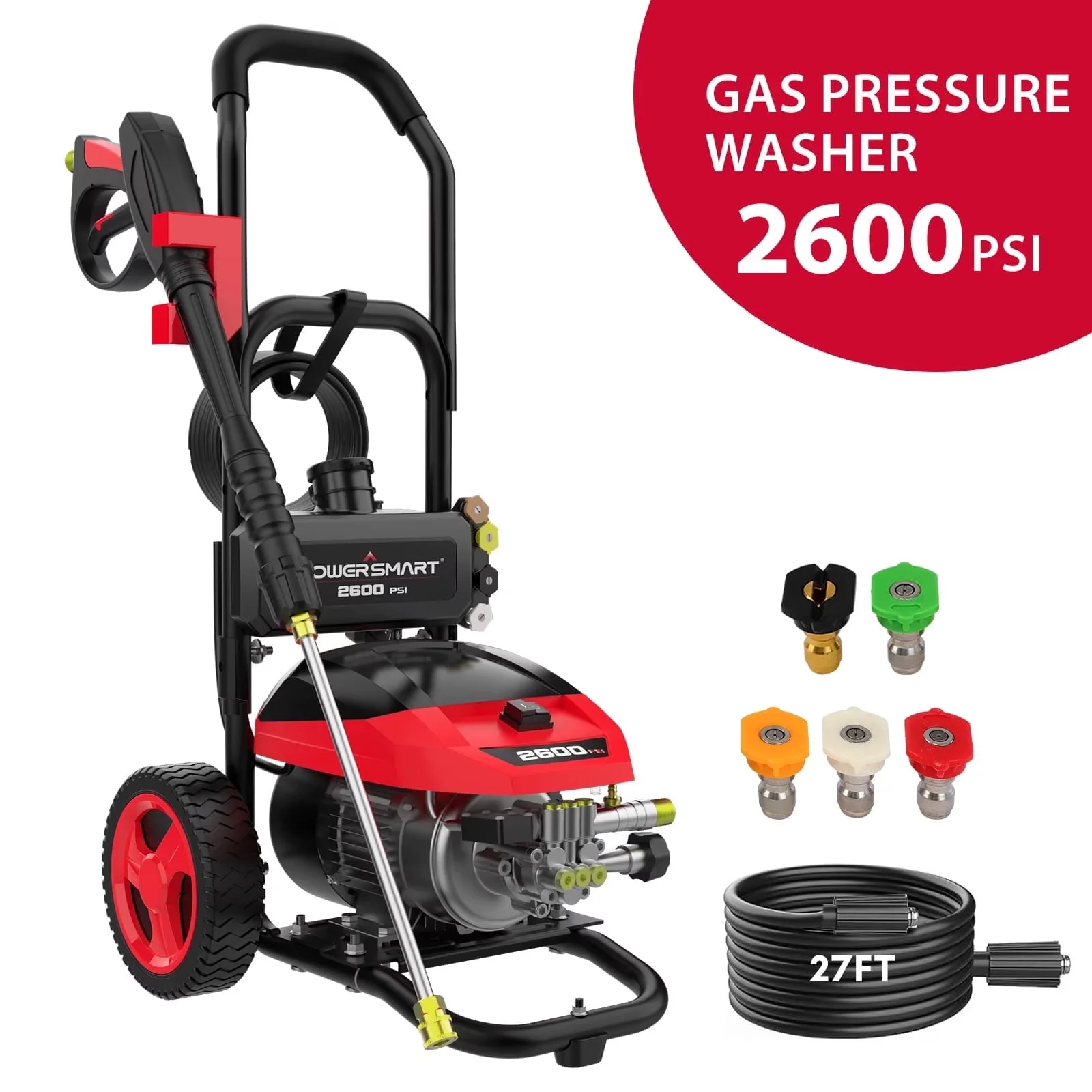 Essential Pressure Washer with 1800W, Telescoping, Quick Connect Tips - 2600PSI Model 43E4D0
