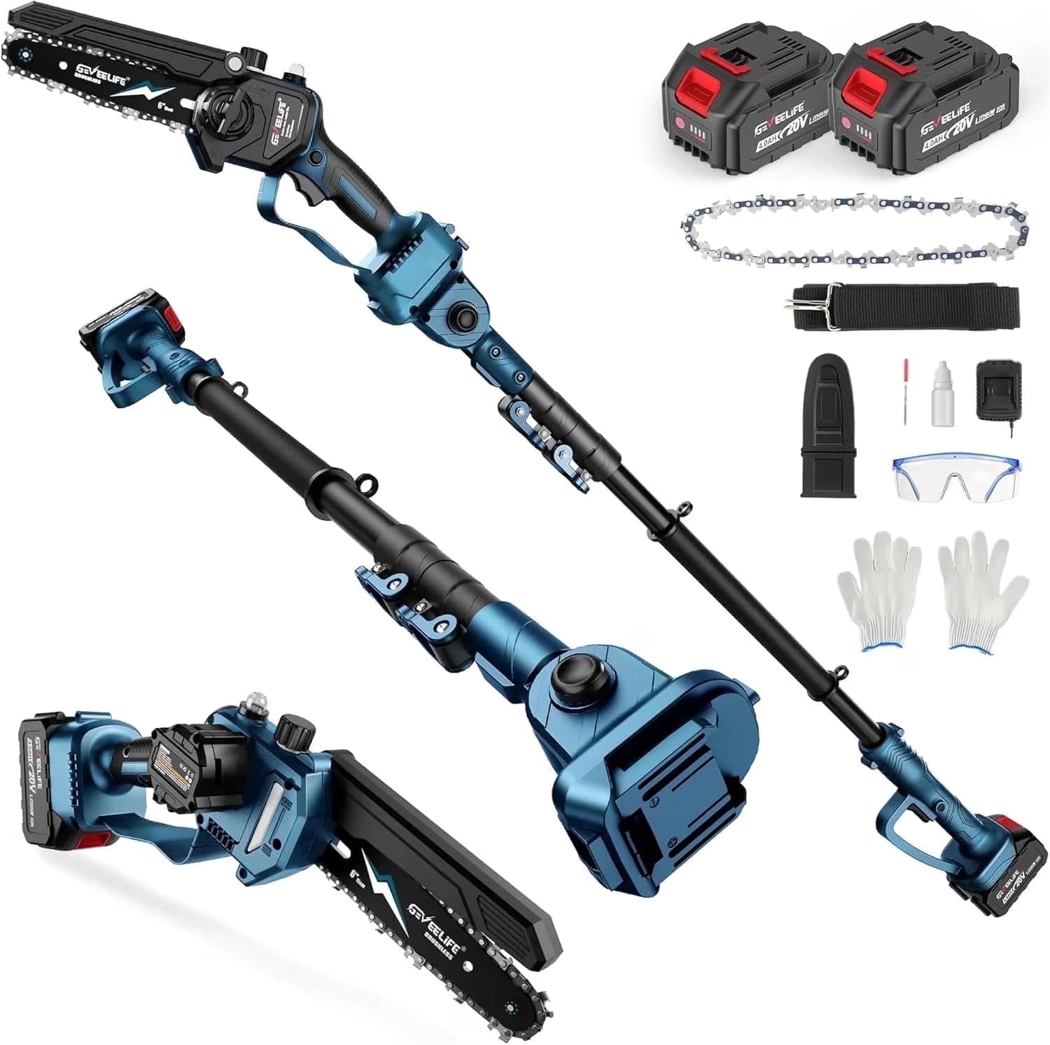 Modern Pole Saw with Battery, Telescoping, 2-in-1 Cordless - 15FT - Universal Fit Model DA2B4D