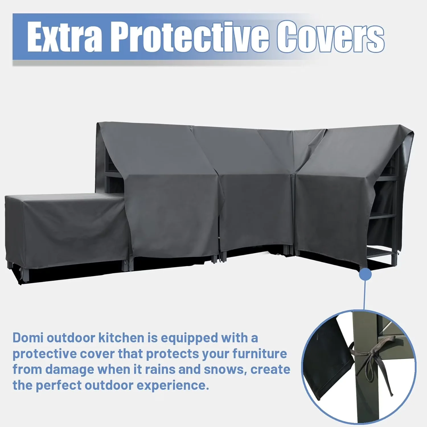 Kitchen Renovation Classic with Weatherproof, Protective Cover - Aluminum Dark Grey for Patio Model 944173