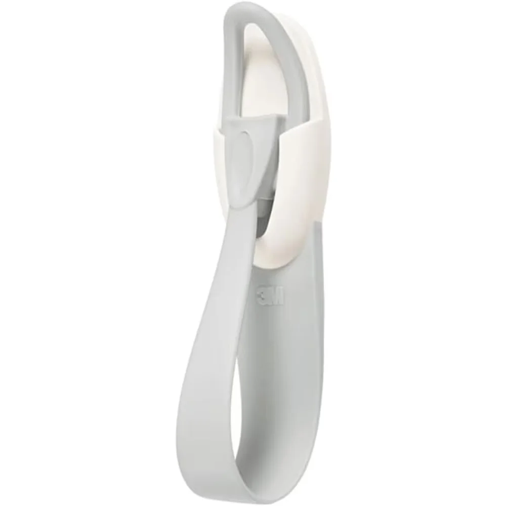 Compact Damage-Free Hanging with Easy Installation, Adjustable, Color Gray/White - Molded Plastic White Model CDE065