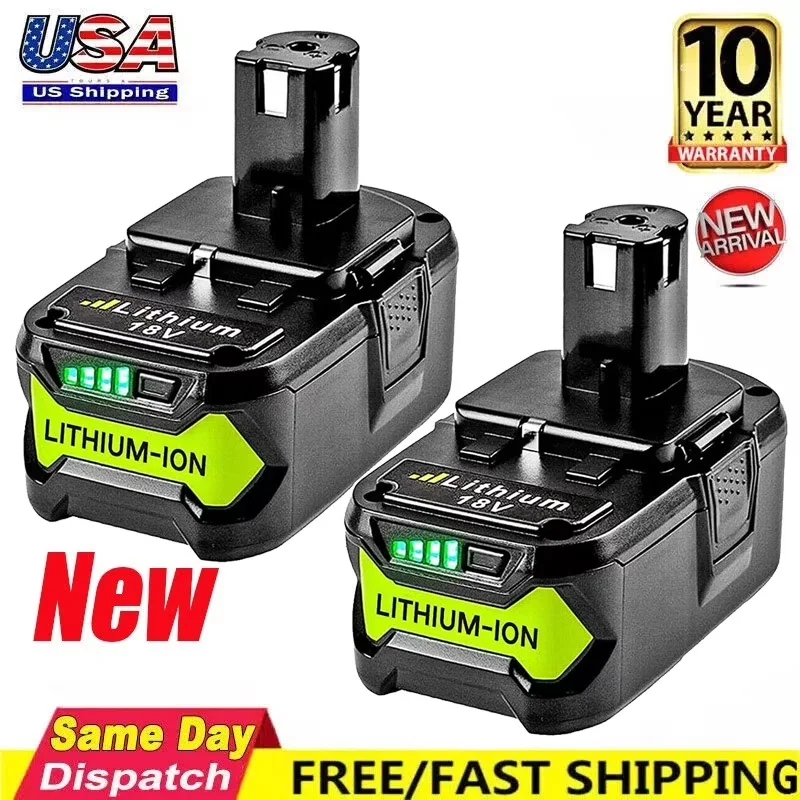 Compact Power Tool with LED, 18V, 2Pack 8.0Ah 18 Volt Replacement - Residential Grade Model 24F11D