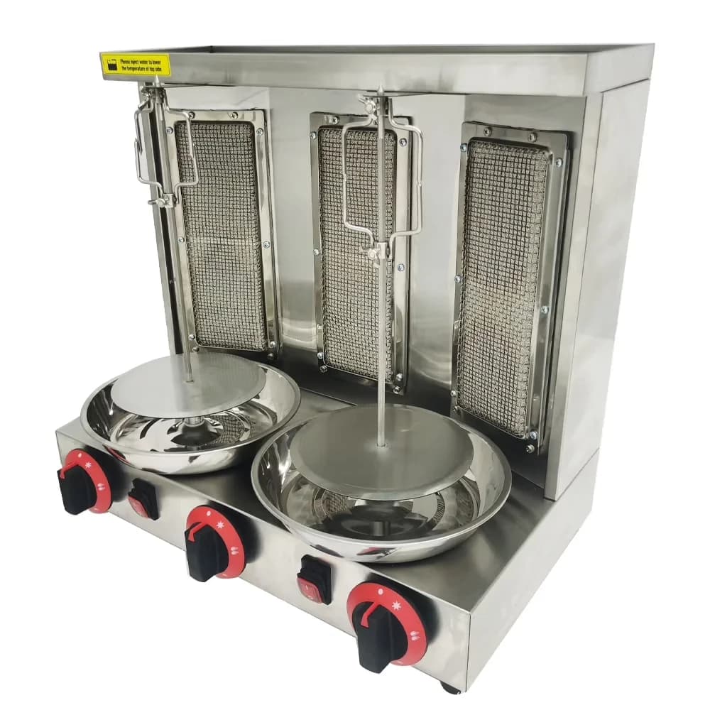 Gas Grill Durable with Gas type: LP Gas, 3 Burners - Stainless Steel Silver Model E92A1C