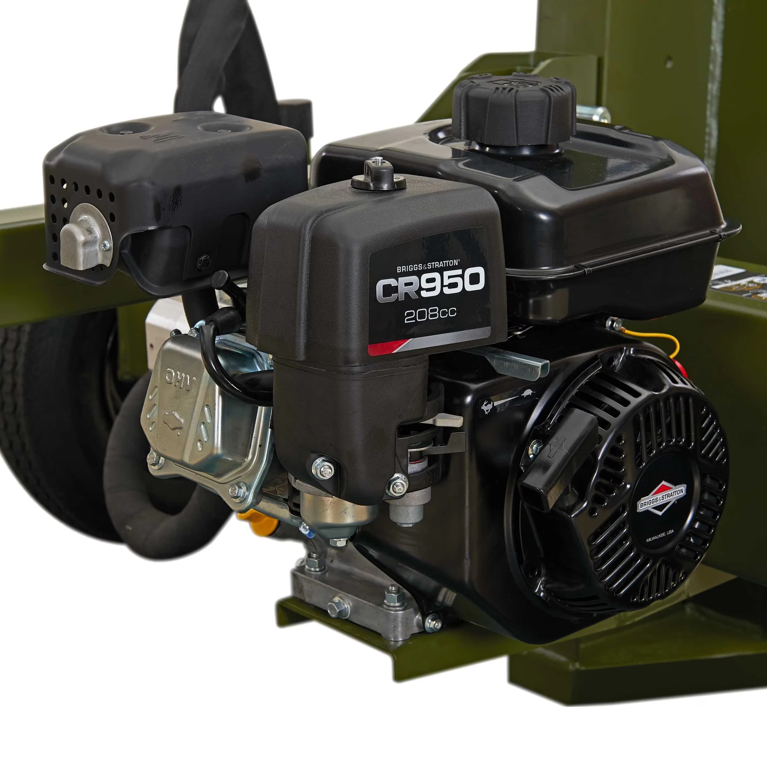 Sleek Logsplitter with Wheeled, Heavy Duty H beam structural design - 49 Model 74D828
