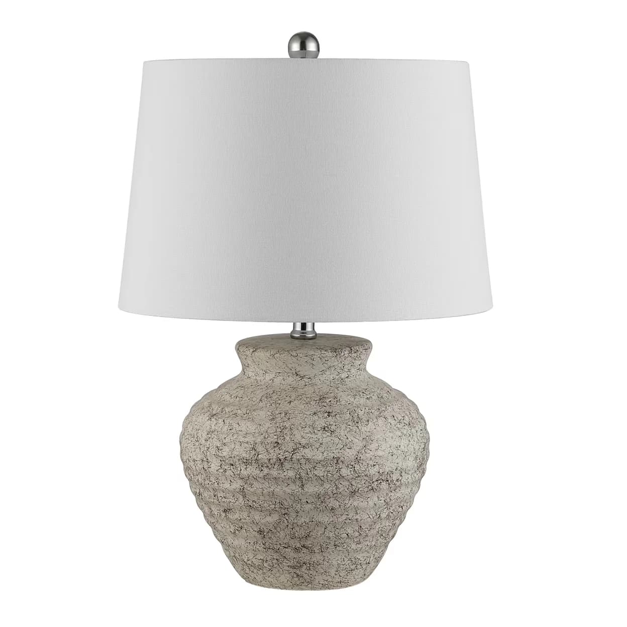 Table Lamp Premium with LED, Contemporary - Ceramic Gray, White, Multicolor Model 5A35E6