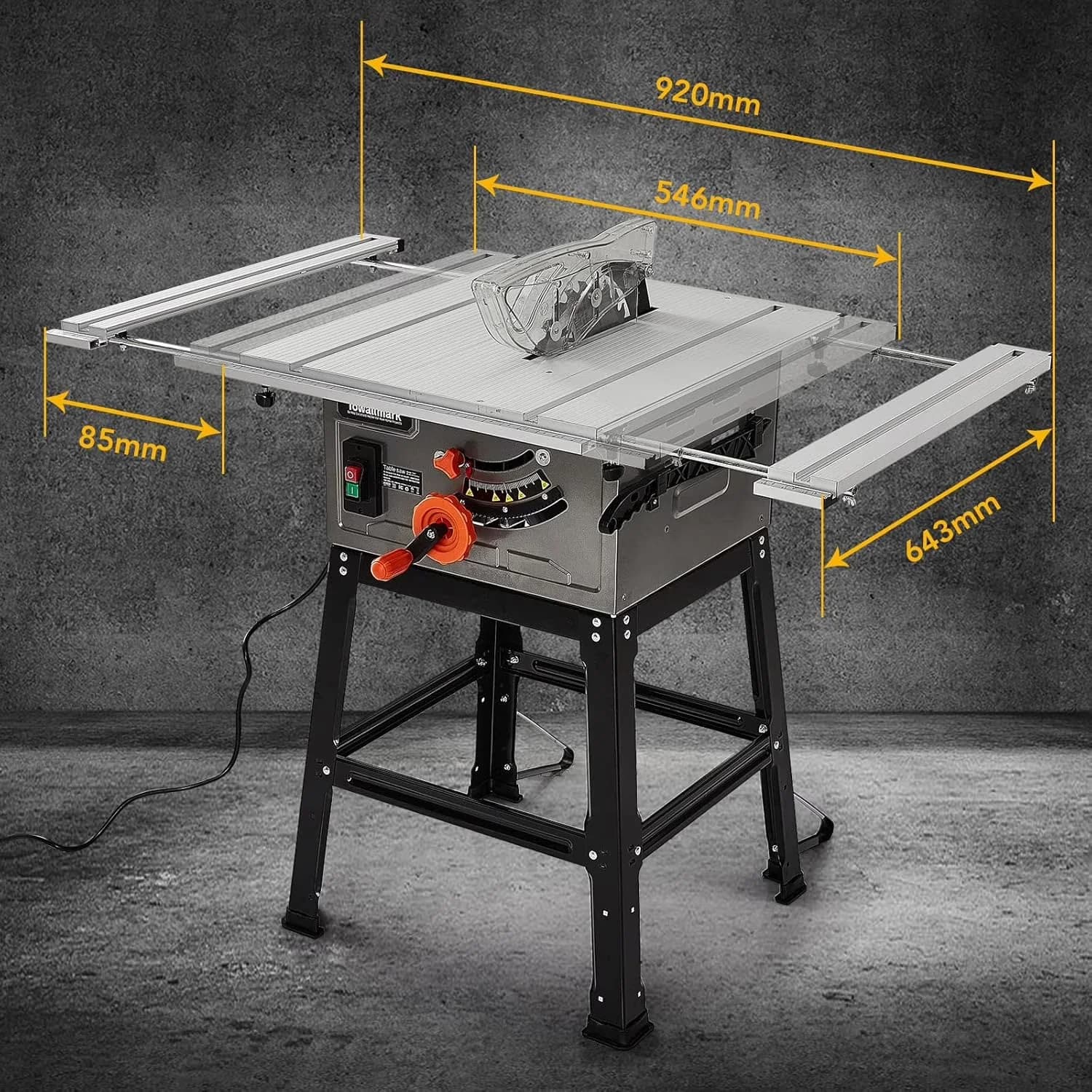 Power Saw Classic with Adjustable, Stand, 10-Inch 15-Amp Table - Contemporary Style Model B462A6