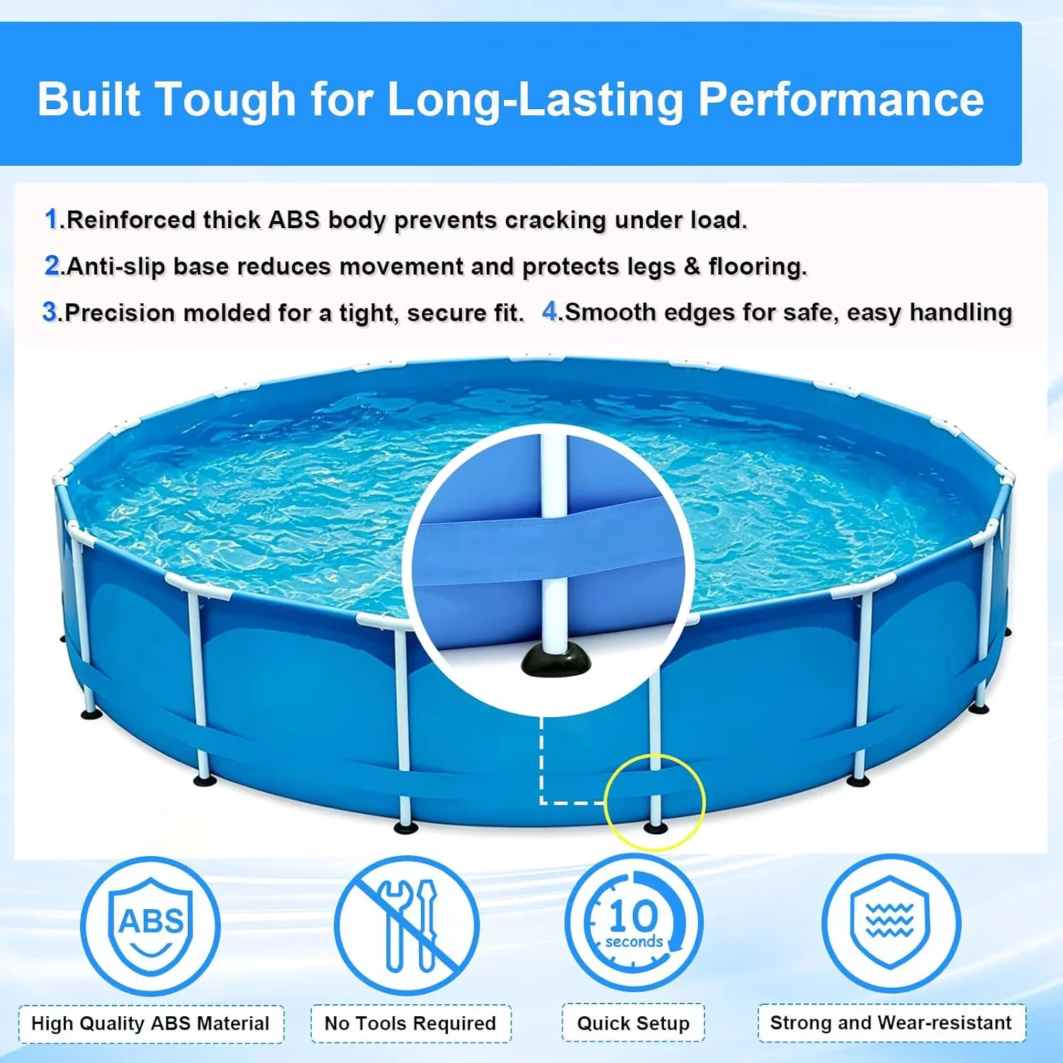 Reliable Above Ground Pool - Black P61802 - Universal Fit Model BD4CED
