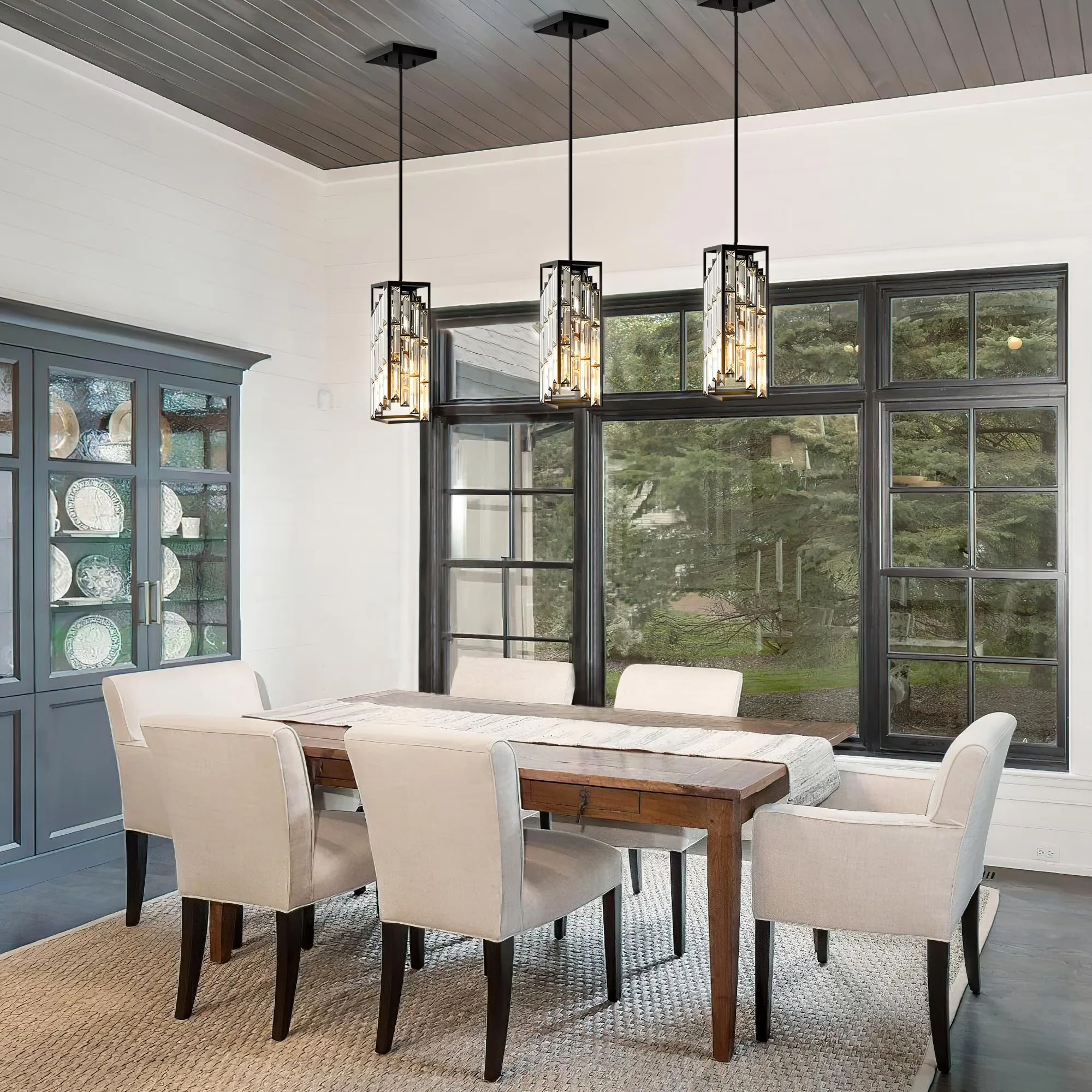 Compact Ceiling Lights Fixture with Modern, Adjustable Height - Metal for Kitchen Model 96E159
