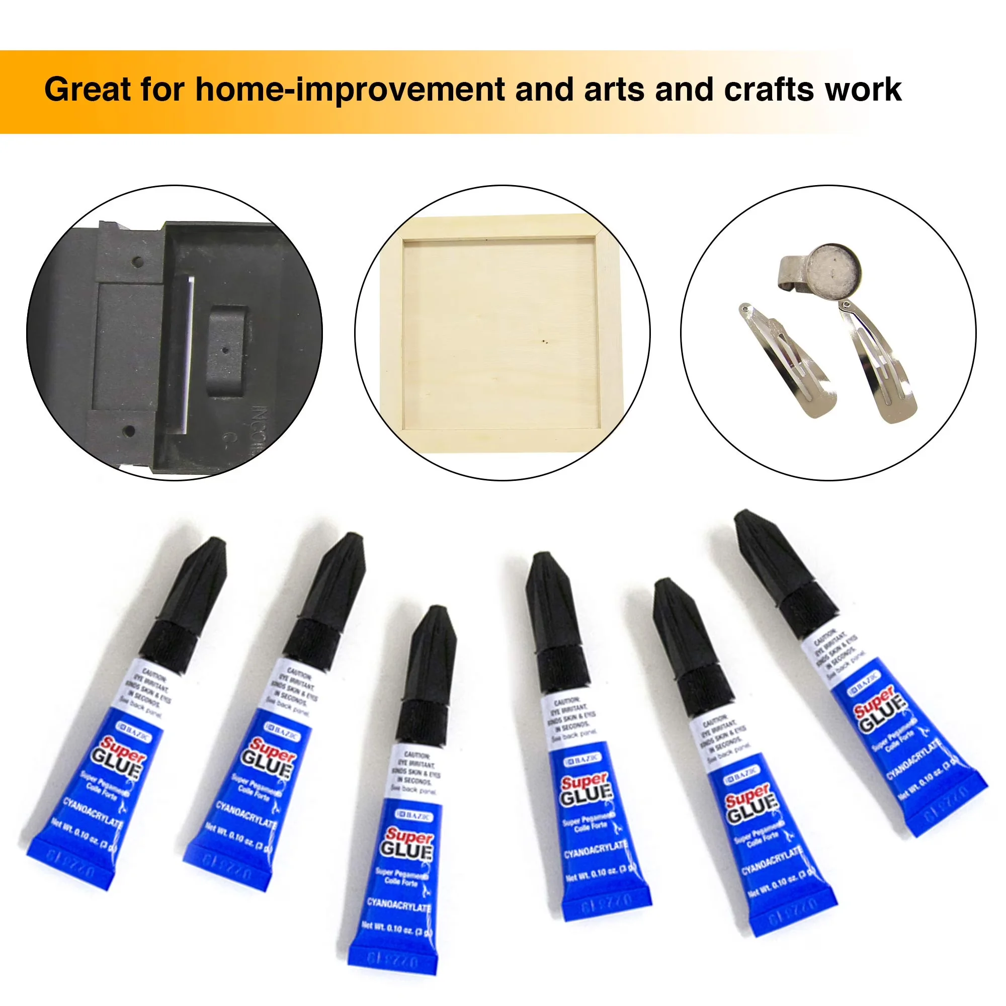 Professional Building Material with 1-Pack, Clear Adhesive Fluid Liquid (4/Pack) - Clear Model 85208A