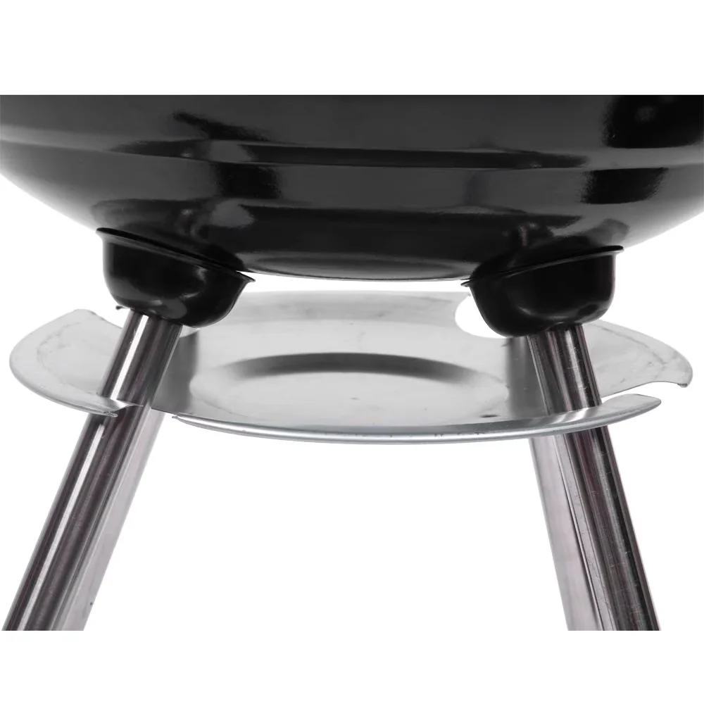 Charcoal Grill Stylish with Portable, Firebowl Size: Dia 46.5cm / 18.3 Inches, Material: Steel - Steel Model 0258E6