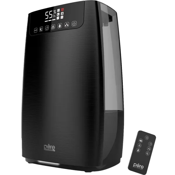 Professional Humidifier with Remote Controlled, Water Level Indicator - Black Model 43EDF7