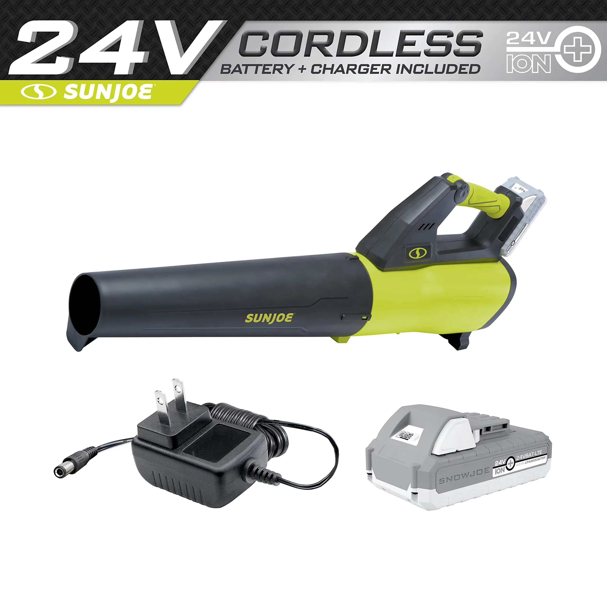 Compact Leaf Blower with Battery, 24V - 24V-JB-LTE - Professional Series Model 82A584