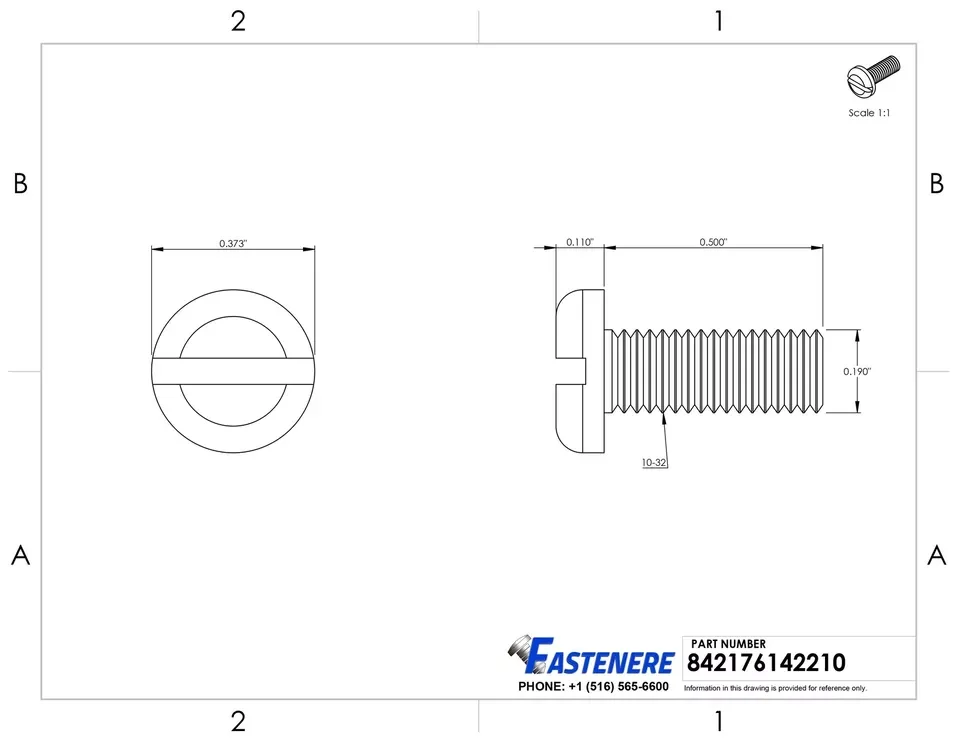 Reliable Fastener - 10-32 for General Purpose Model 4871FF