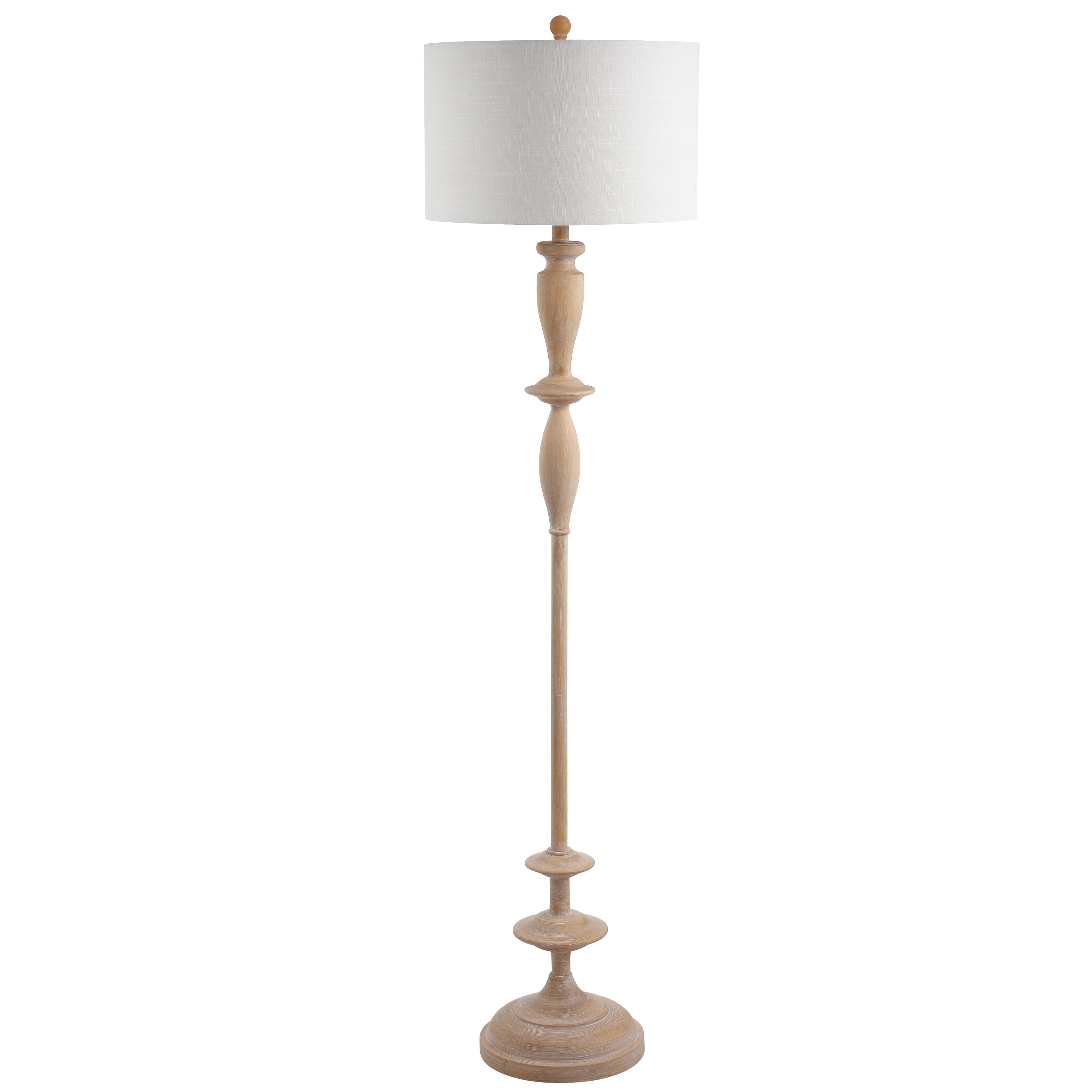 Floor Lamp Durable with LED, Energy Efficient, Rustic/Lodge - Resin Brown Model E9C5BD