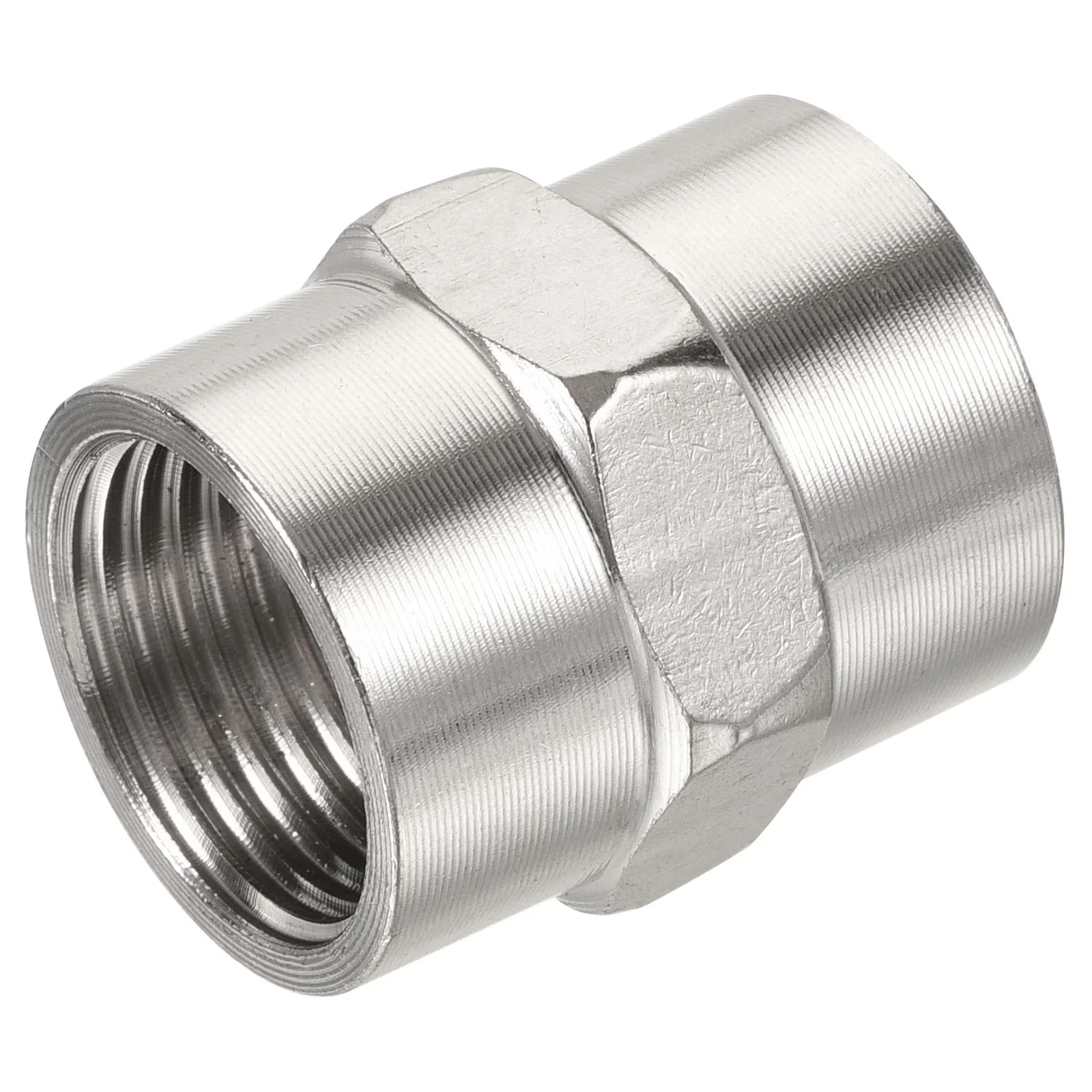 Modern Plumbing with Fitting Shape: Straight, Material: 201 Stainless Steel, Thread Size: G1/2 Female to Female - Stainless Steel... Model D7BD67