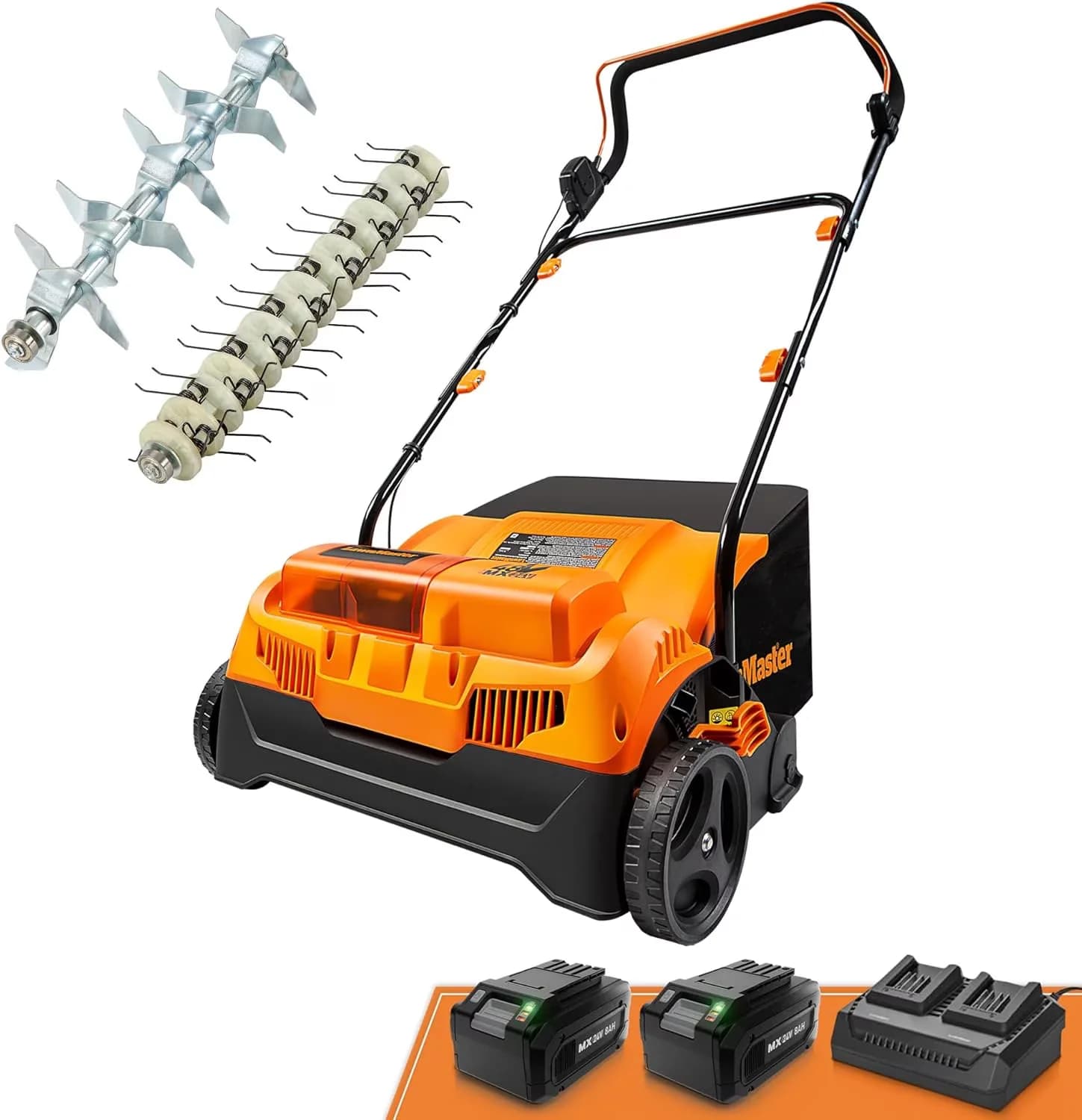 Professional Trillers Cultivator with Battery, 48V - Black - Quality Construction Model 2BC70A