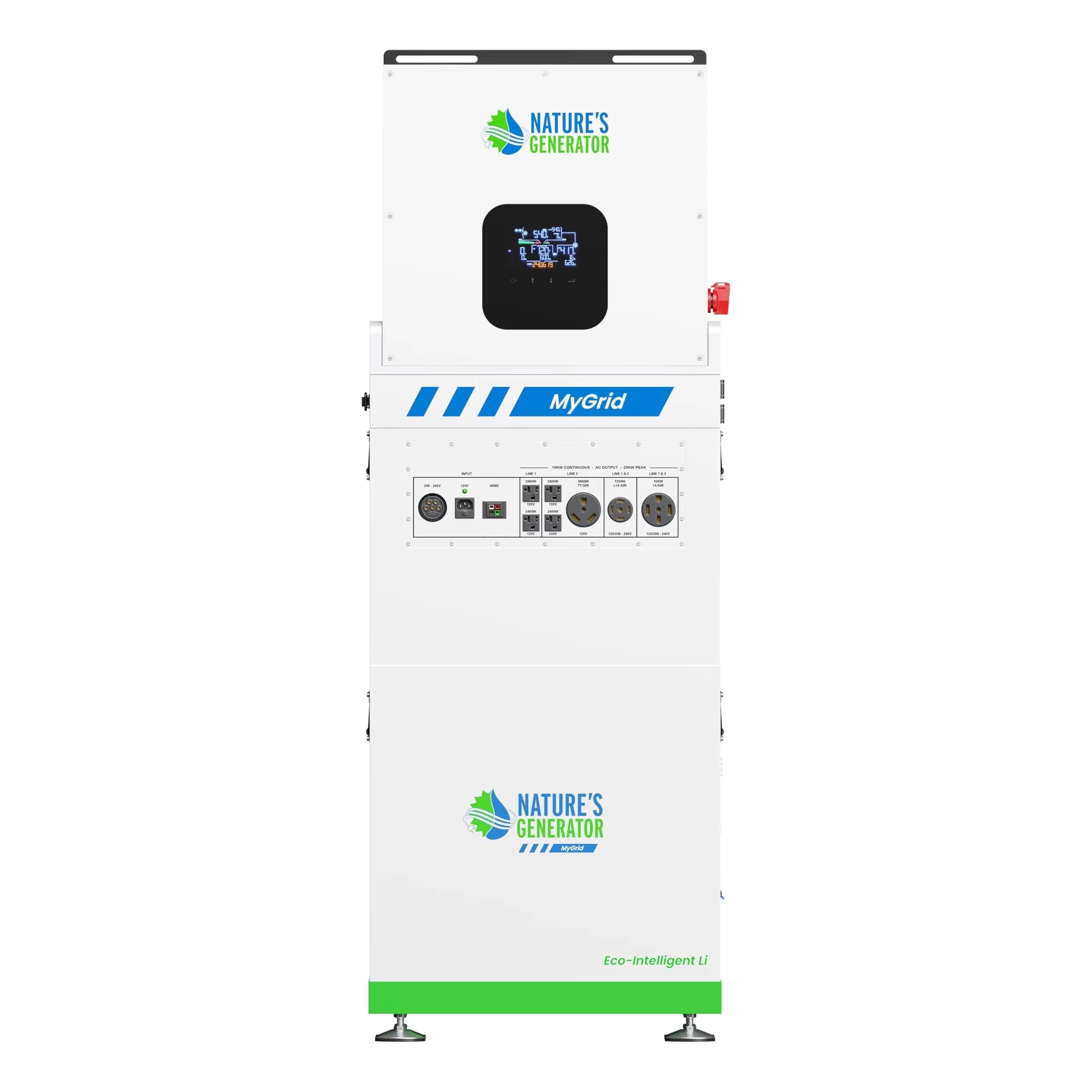 Generator Quality with Nature’s Lithium 10K Solar for Home - Residential Grade Model 691147