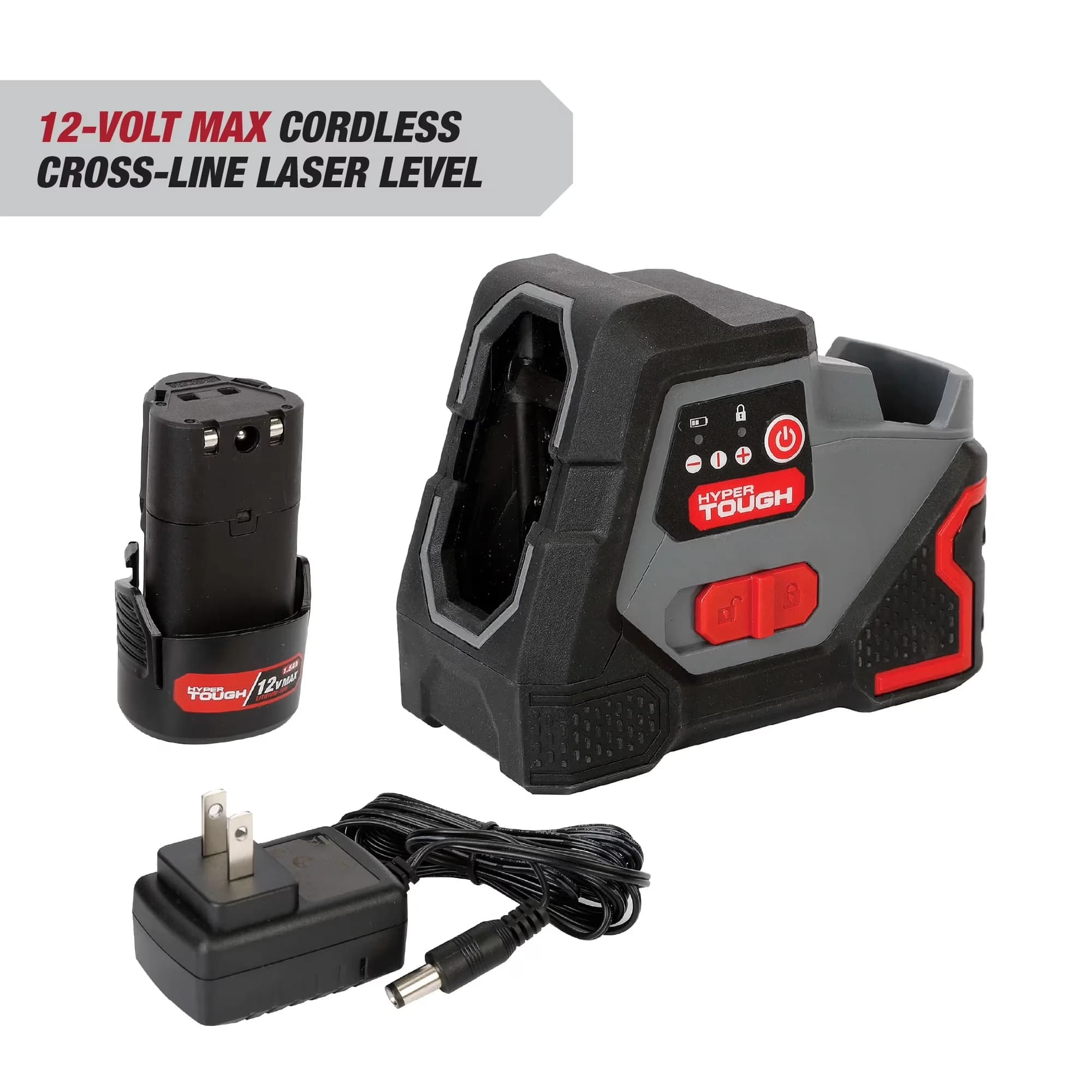Versatile Measuring Layout with Battery, 12V, 12V Cordless Cross-line Laser Level - Plastic Model 2D1F6E