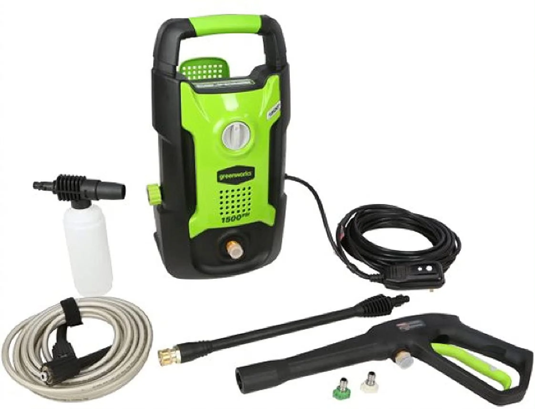 Quality Pressure Washer with Quick Connect Tips, (1) 1600 PSI Electric Pressure Washer, 1600 Psi (1.2 GPM) Electric Great - Model 6AB3FF