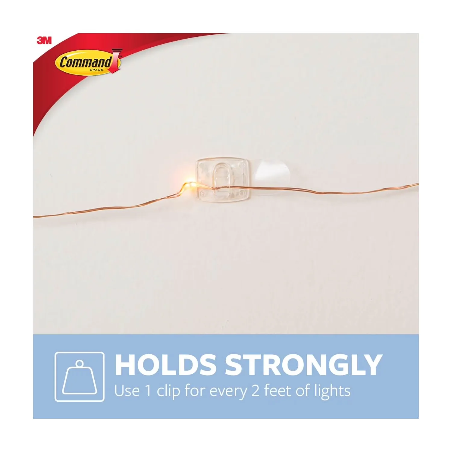 Stylish Damage-Free Hanging with Easy Installation, Clear - Clear Plastic Model 627471