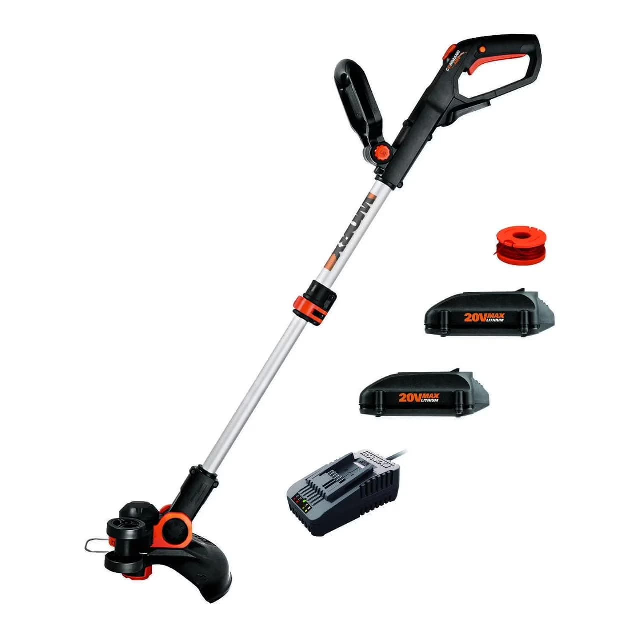 String Trimmer Classic with Battery, 20V, Batteries and Charger - WG163 Model CB8FC6