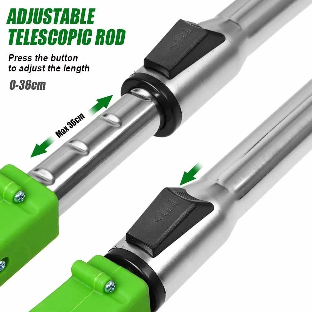 Sleek String Trimmer with Battery, 24V, 2 Battery and 3 Types Cutting Blades - Green Model 46F6F6