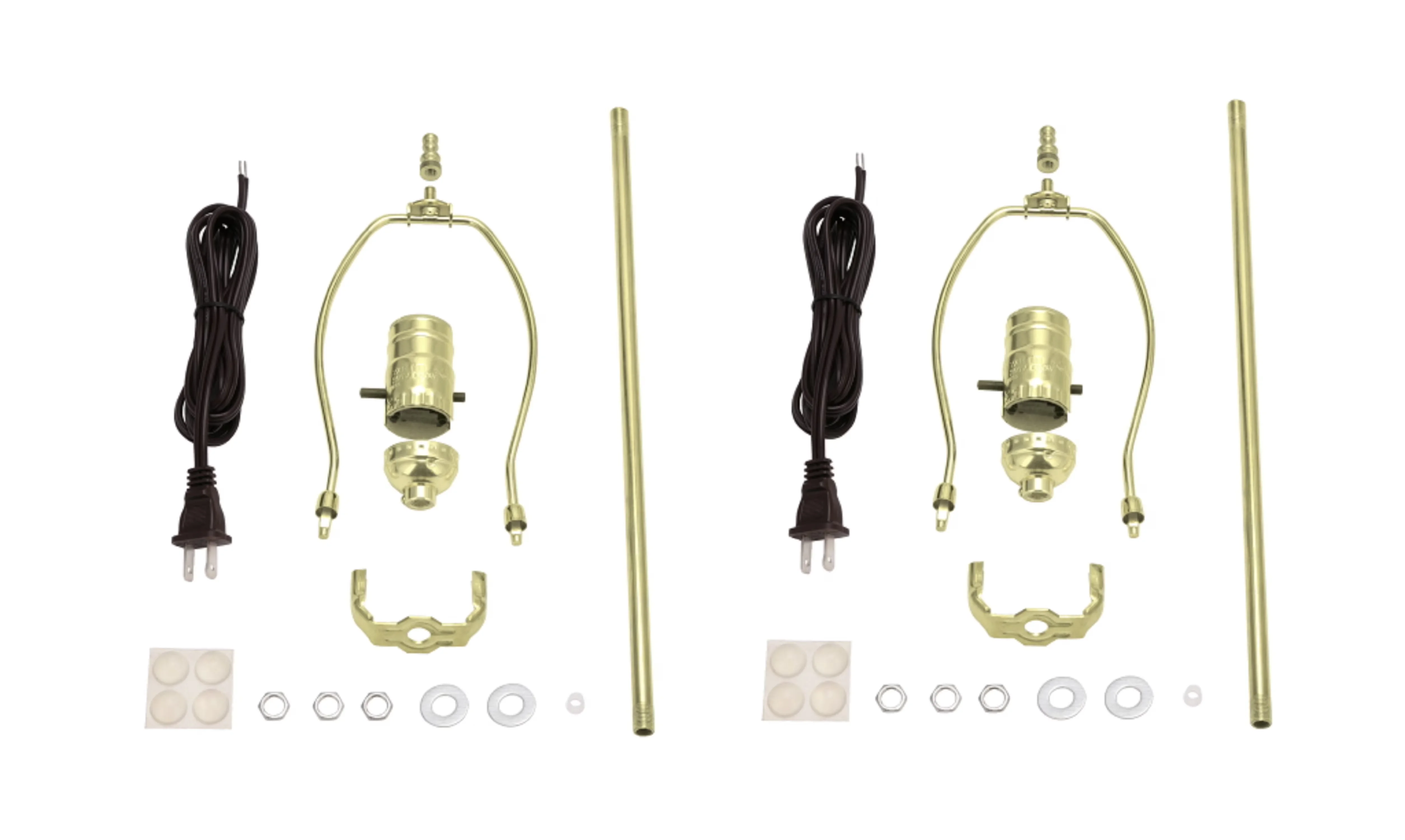 Reliable Lamp Set with Incandescent, Set includes 2 kits, Corporation Make-A-Lamp Kit (Set of 2) - Metal Brown Model CED54D