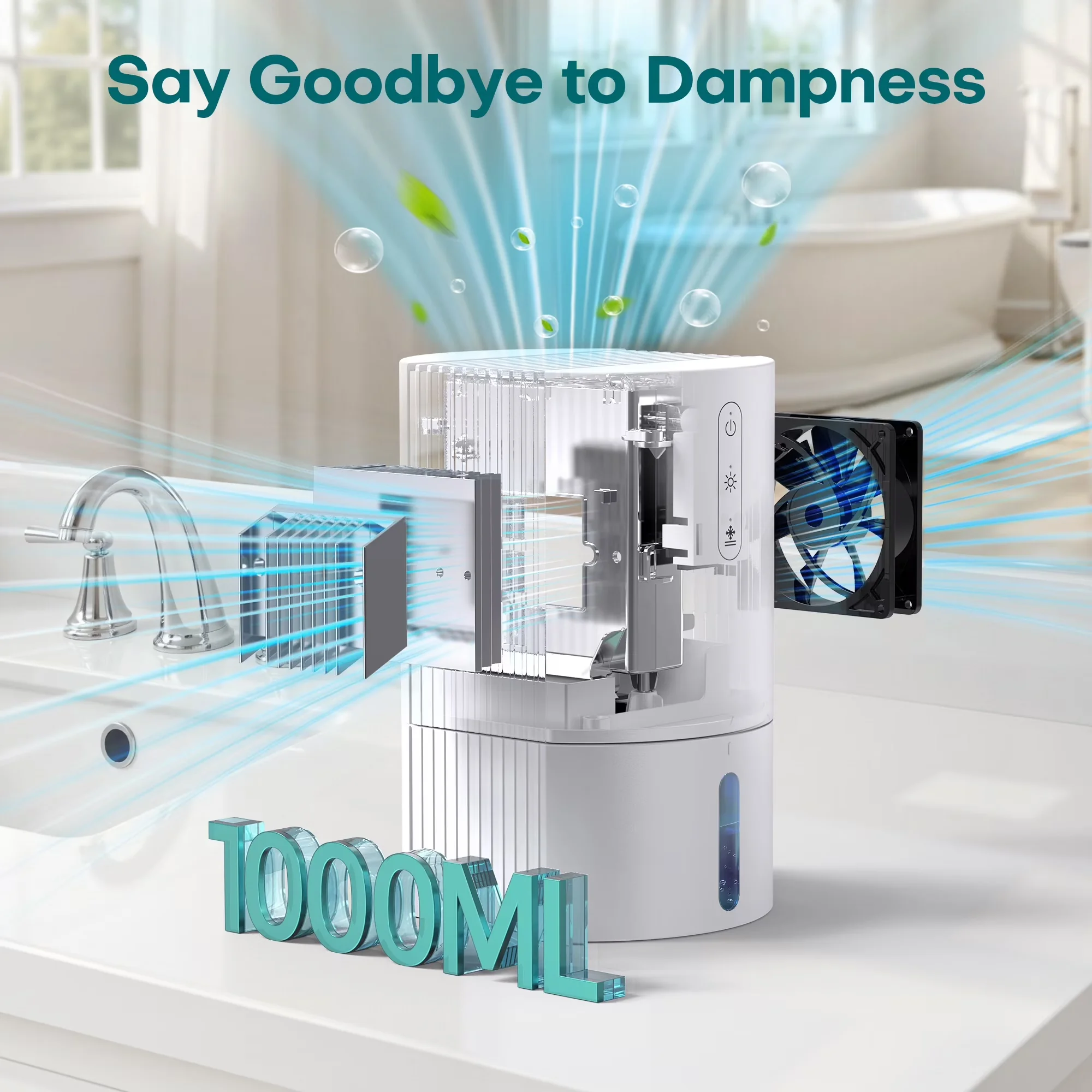 Professional Dehumidifier with LED, Automatic Defrost Control, Automatic Shut-Off - Model A2A6CF