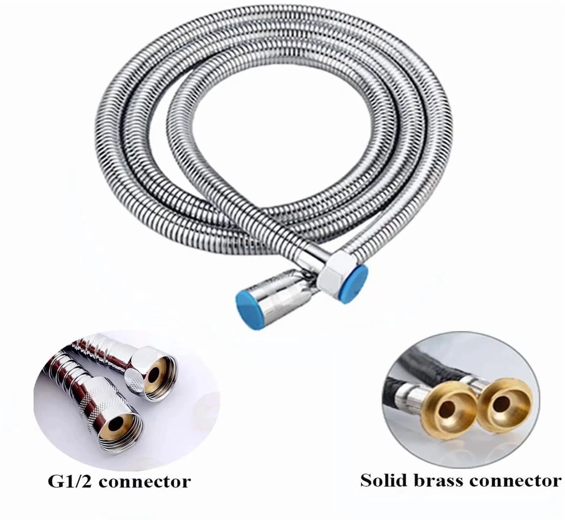 Reliable Shower Head with Handheld - Stainless Steel 79 Inches - Compact and Portable Model FFEADB