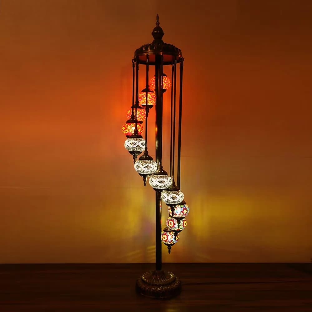 Versatile Floor Lamp with LED, Energy Efficient, Modern - Multicolor Metal Model 71B37C