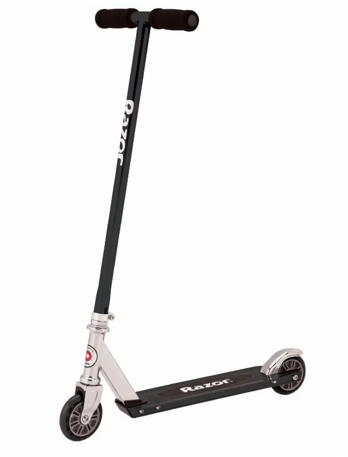Versatile Scooter with Foldable, Lightweight, Compact - Silver Steel Folding Model E199F1