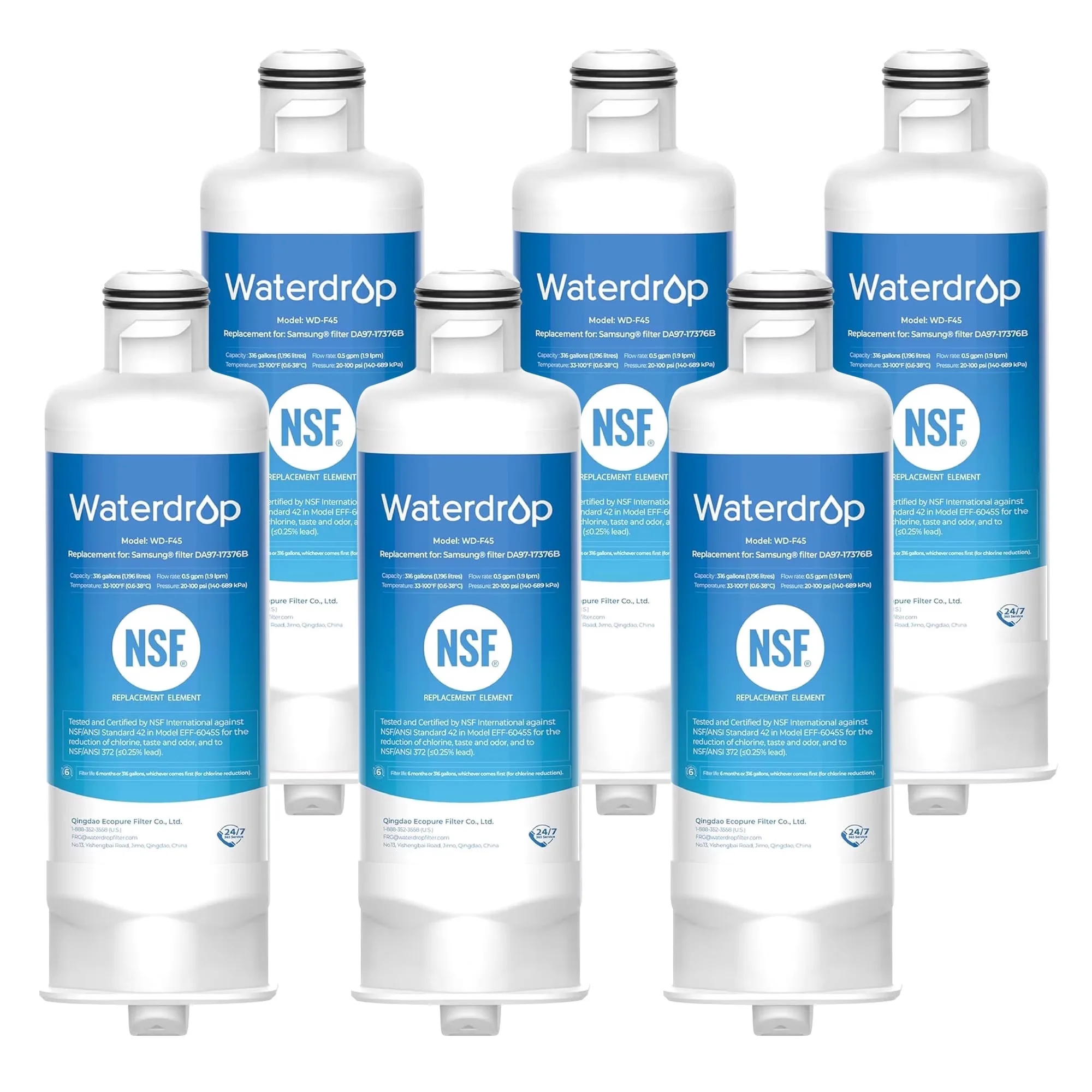 Reliable Water Filtration with Filter Change Indicator, WD-F45 Replacement - Model D88D95