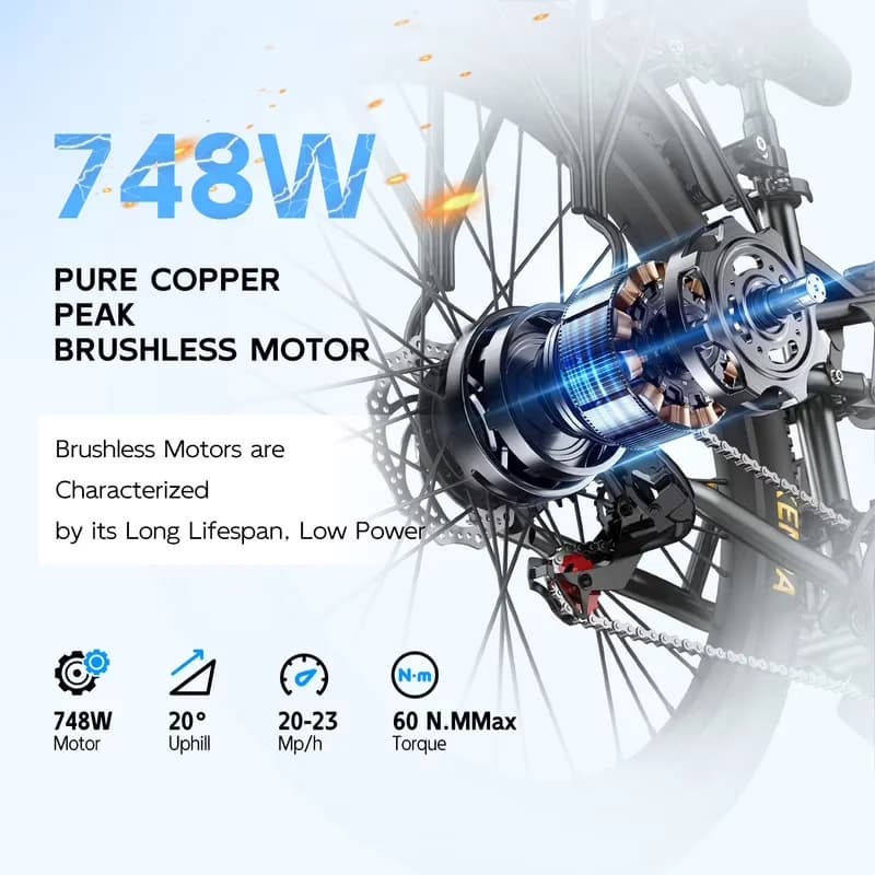 Quality Electric Bike with 400W, 36V, Multi-Speed - Built to Last Model 6B87B7