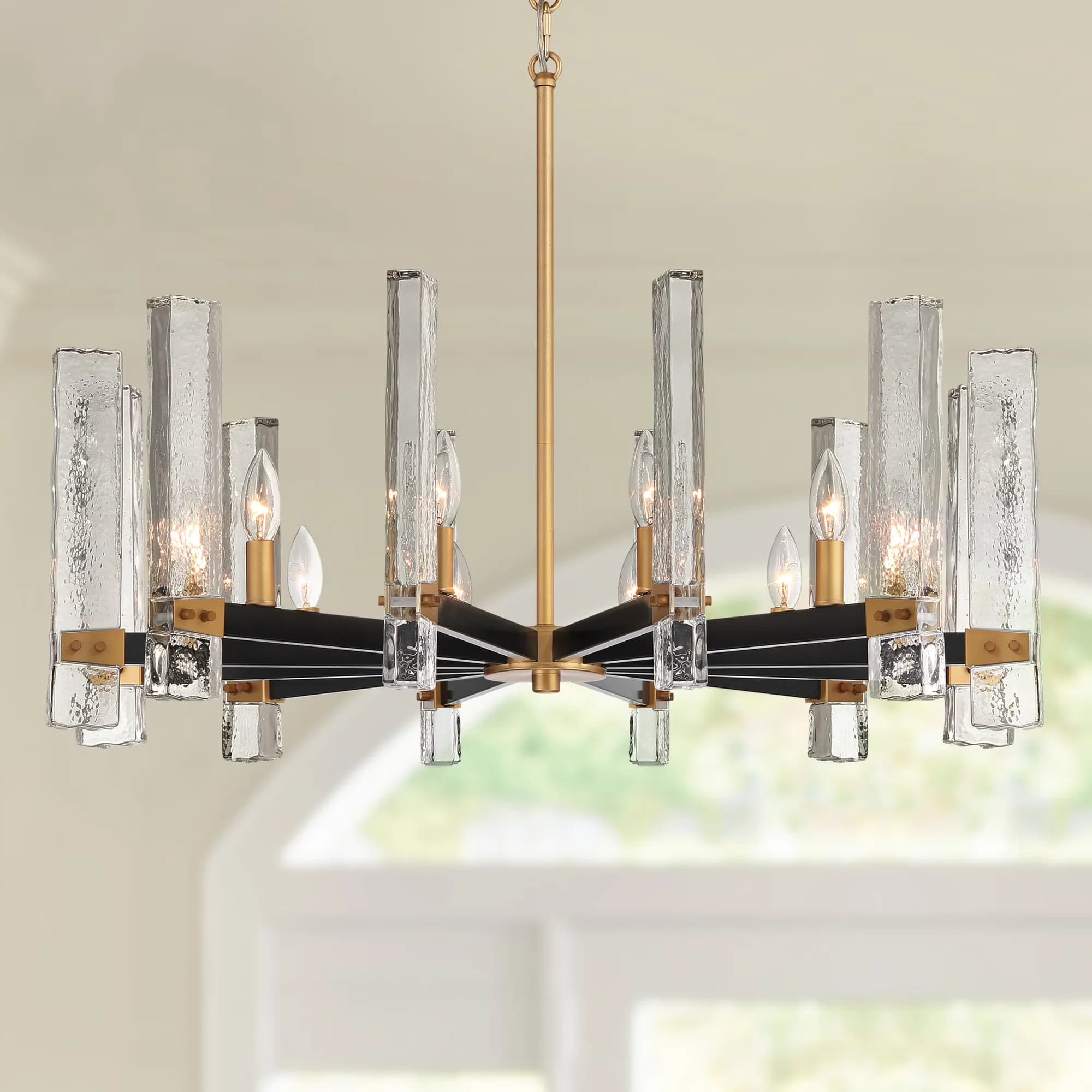 Quality Ceiling Lights Fixture with Incandescent, Sloped Ceiling Compatible - Black Metal Model F3B116