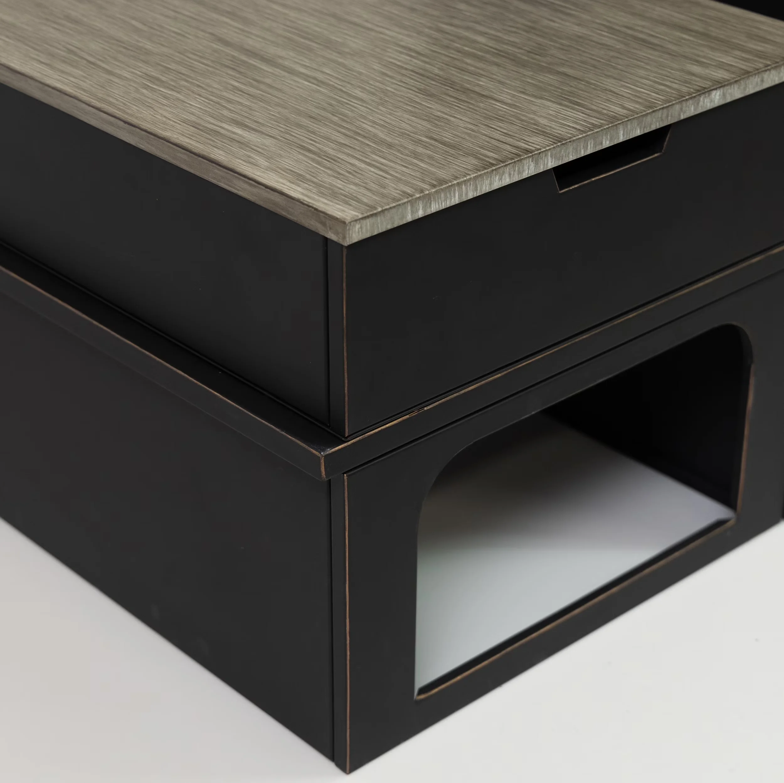 Outdoor Heating Innovative with Smokeless, Log Storage Compartment & Side Tables - Metal Multicolor Model 0EE6F3