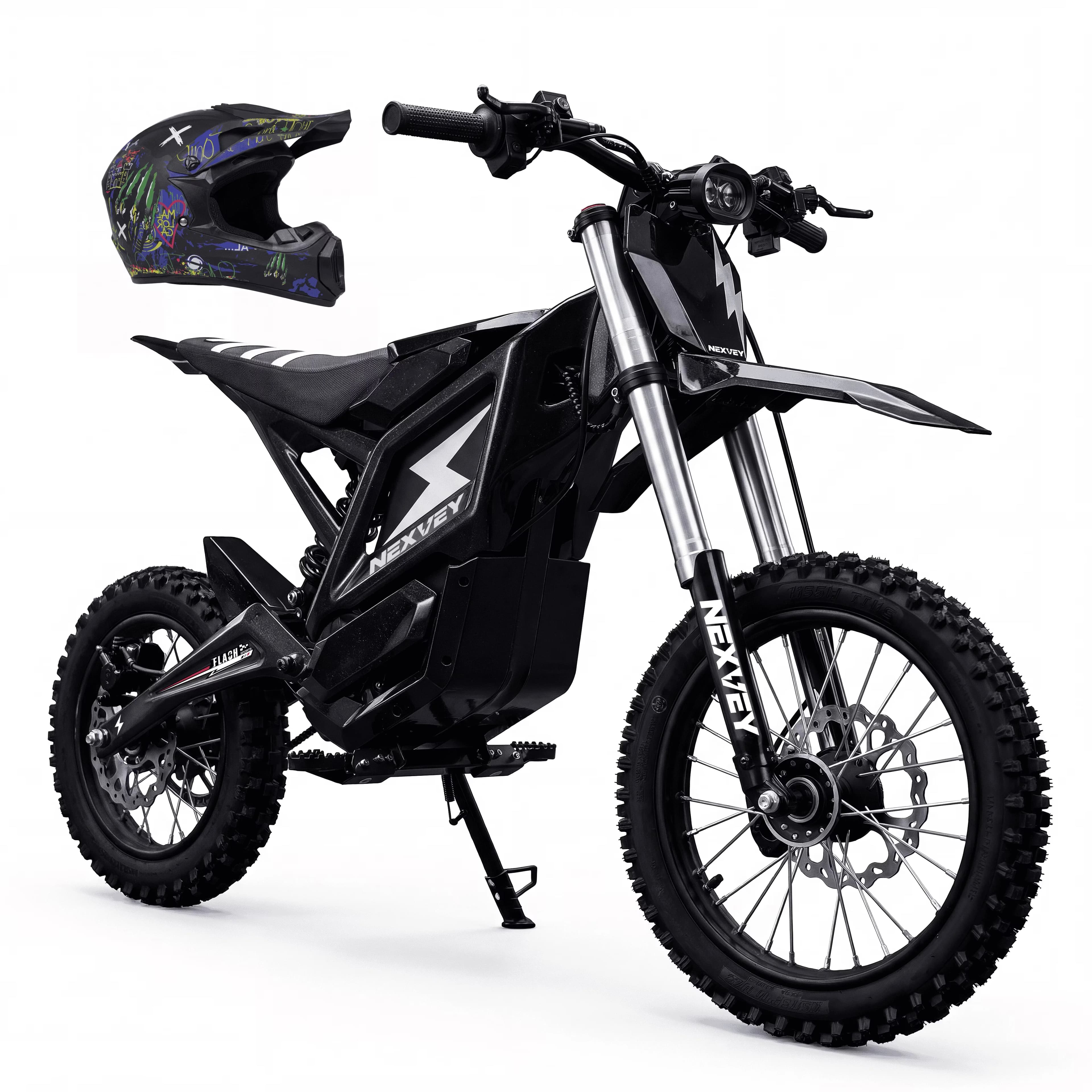 Reliable Electric Bike with 4000W, 48V, Helmet(Size M) - Black - Universal Fit Model 91537D