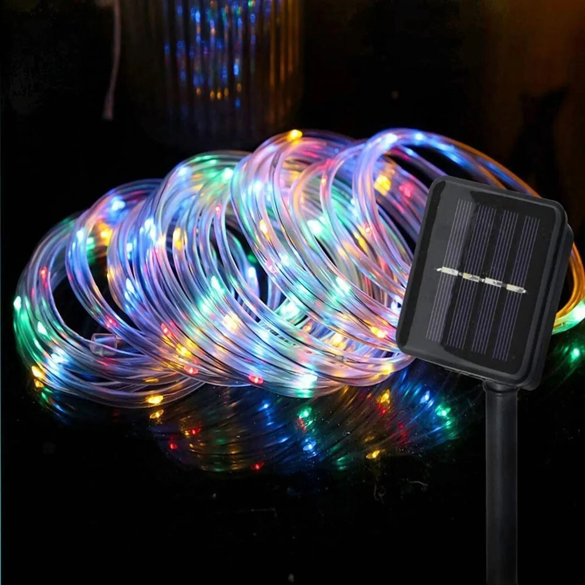 Modern Novelty Light with LED, Solar - 23Ft - Compact and Portable Model 4DABA5