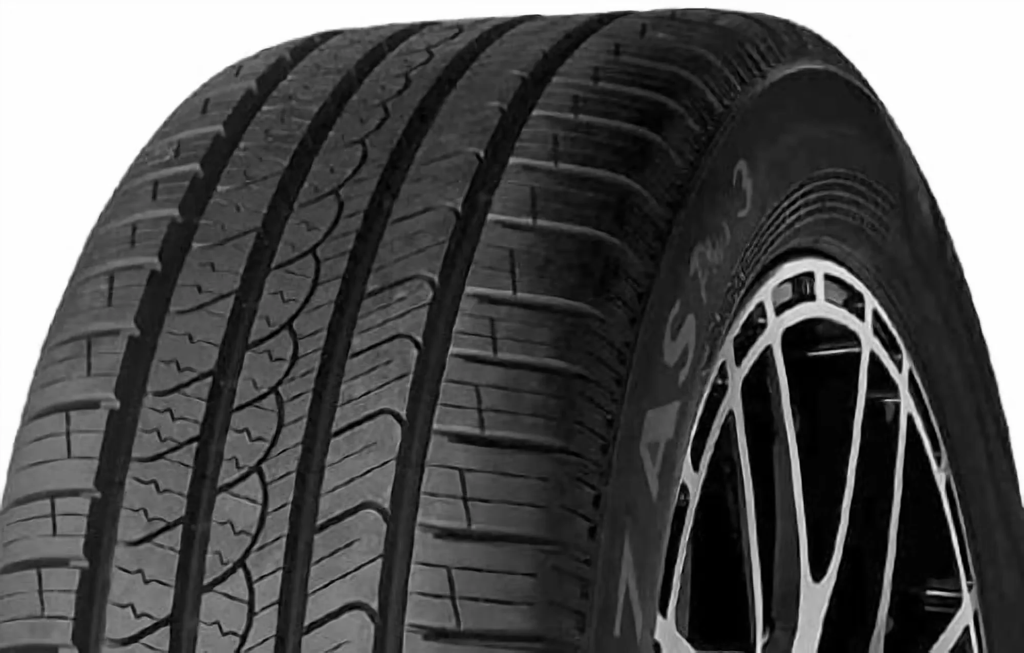 Quality Truck Tire with 94V, All-Weather, 70,000 Mileage Warranty - 50R17 Model 596786