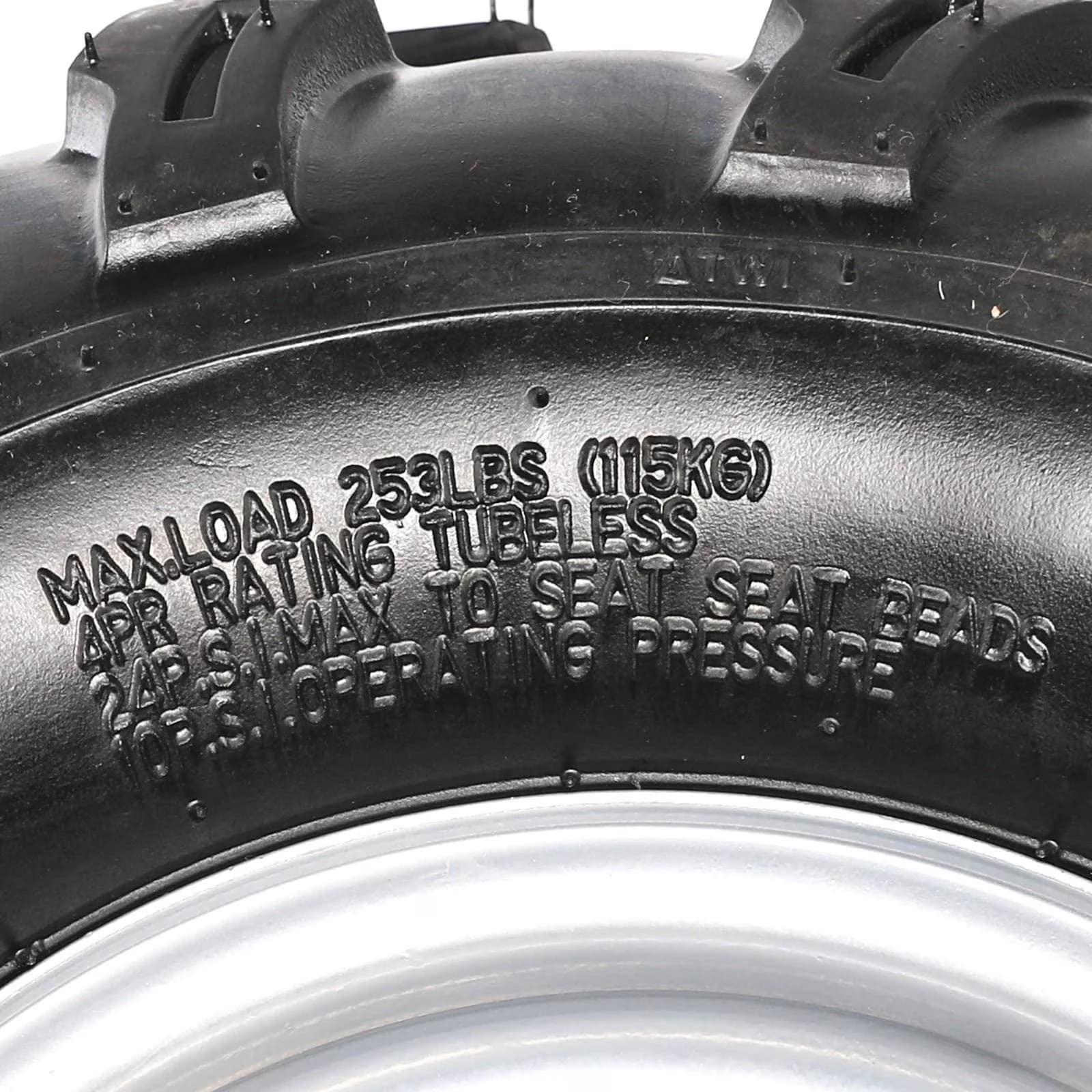 Efficient Golf Cart Tire with Package includes: 2x tires(with rims) - 5-8 Model 59A348