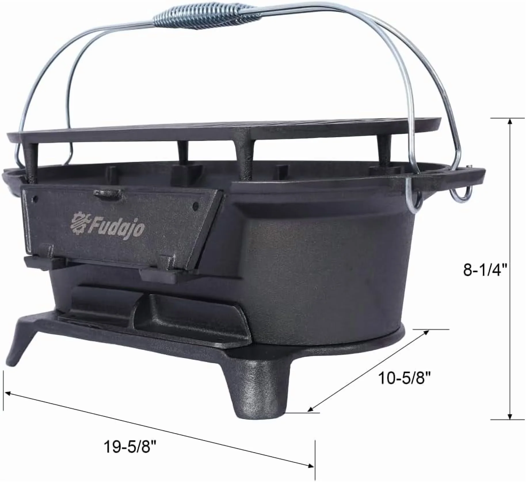 Premium Flat Top Grill with Adjustable Air Vents, Portable - Iron for Outdoor, Camping Model AA7109